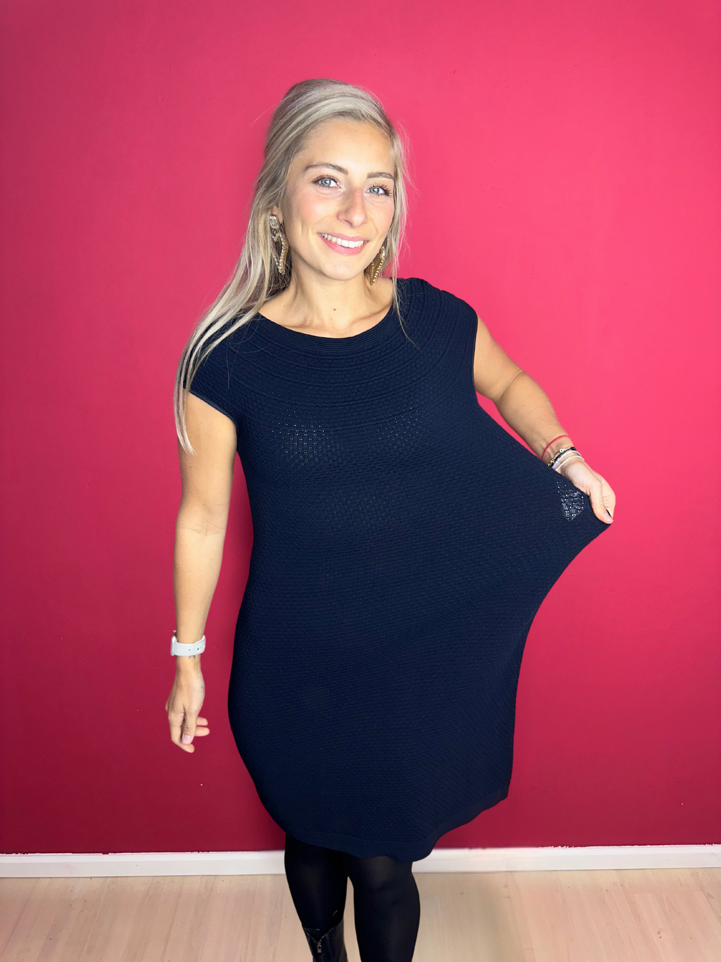 Robe Marccain bleu foncé