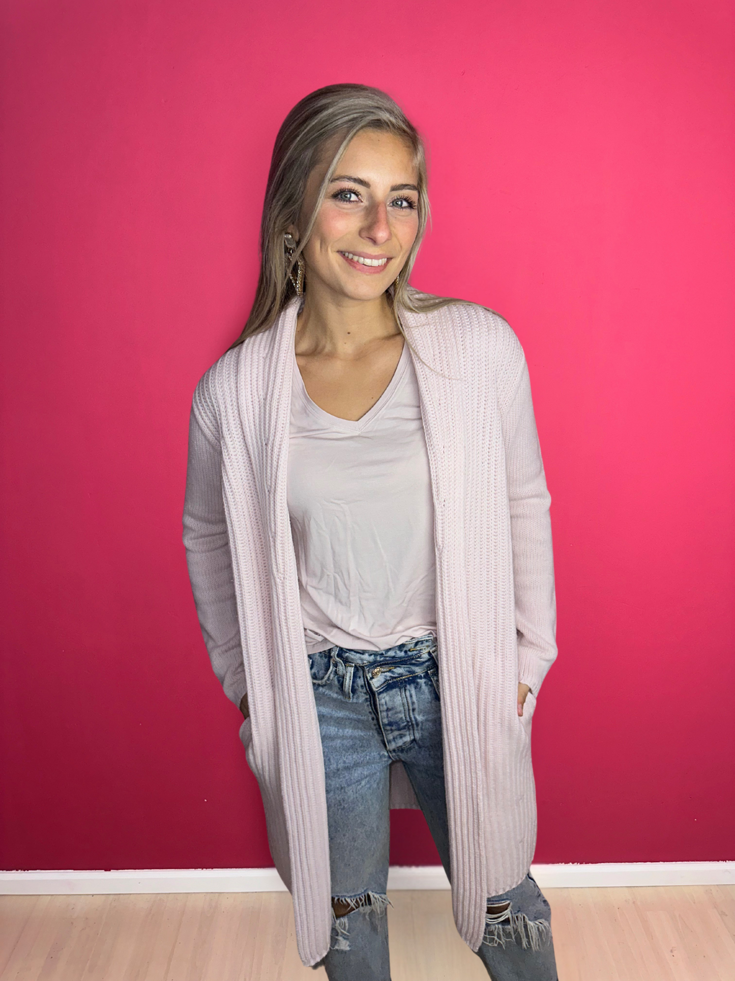 Gilet FFC rose clair