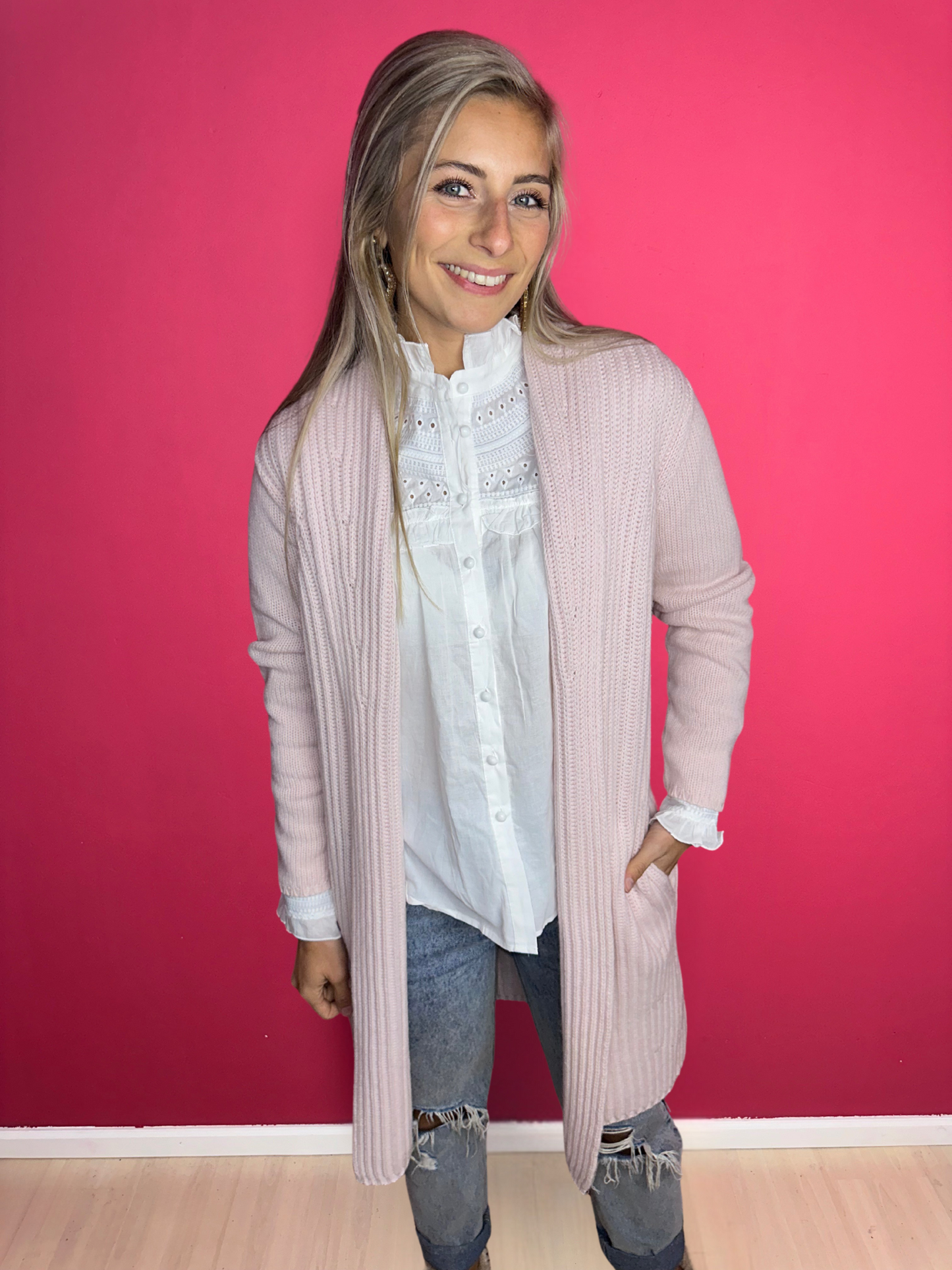 Gilet FFC rose clair