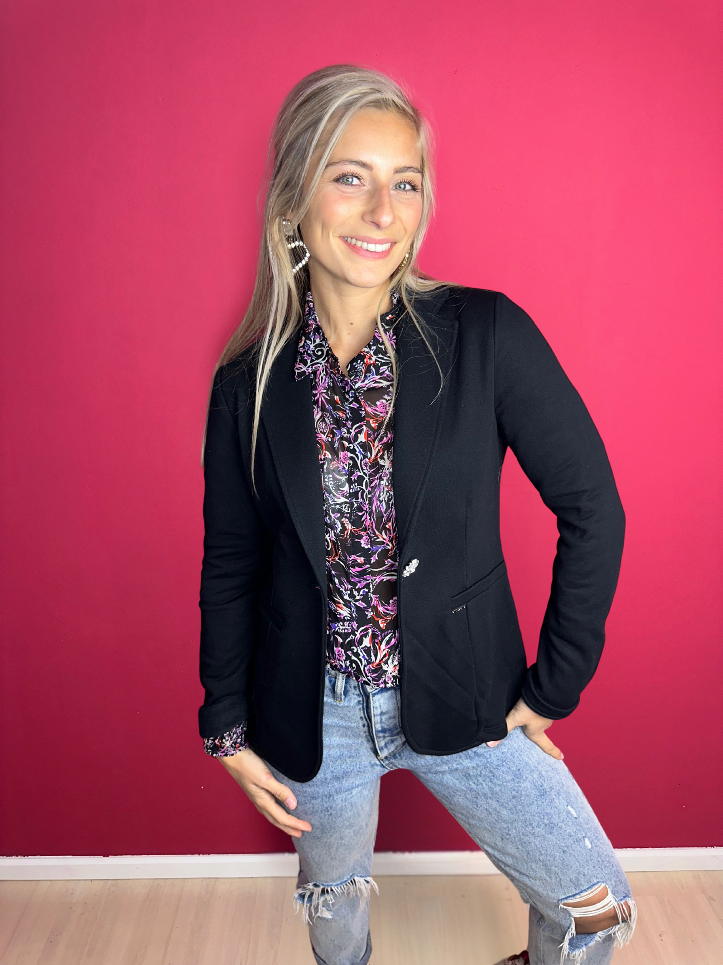 Blazer Liu Jo strass noir
