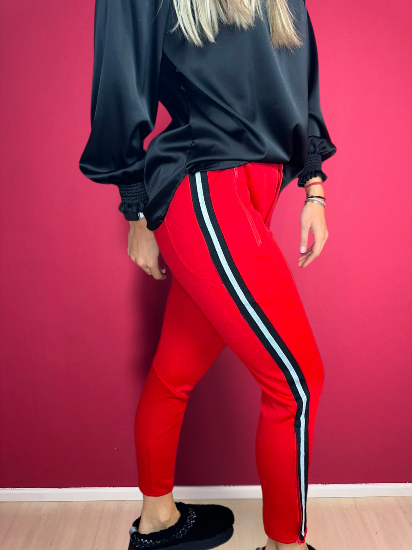 Ensemble pantalon rouge