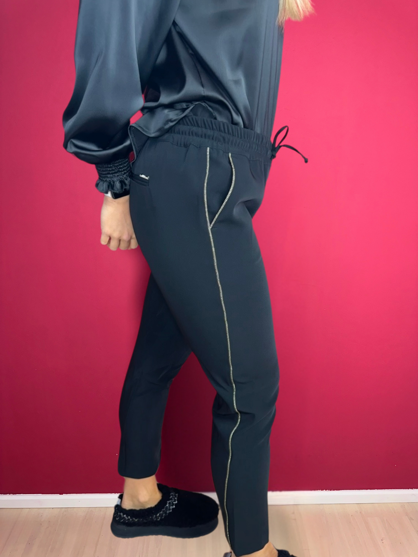 Pantalon Liu Jo noir, doré