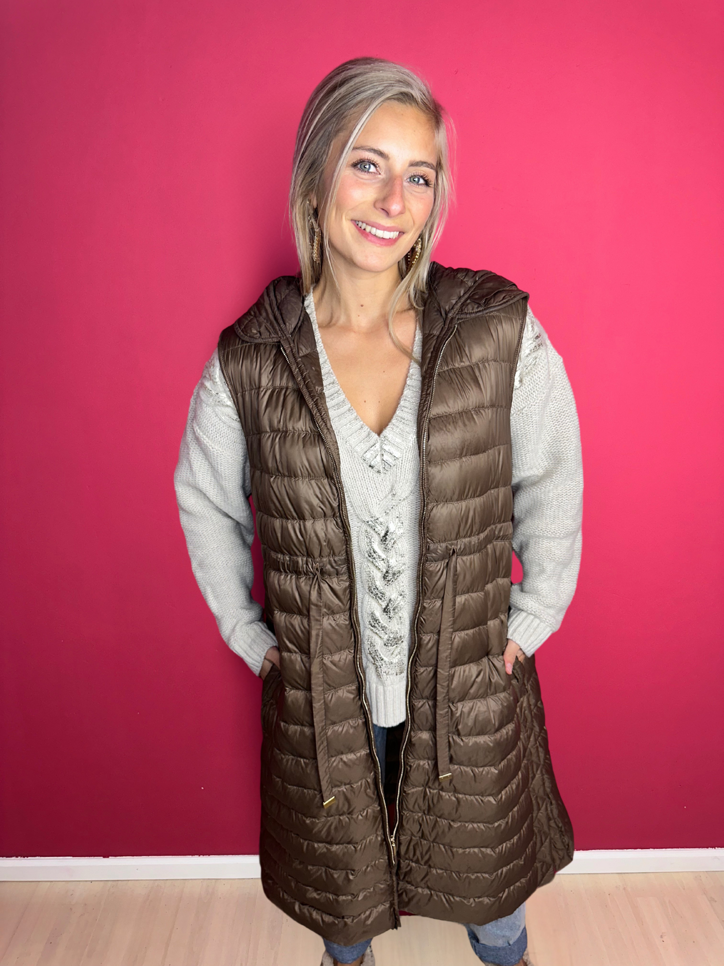 Gilet sans manches MaxMara marron