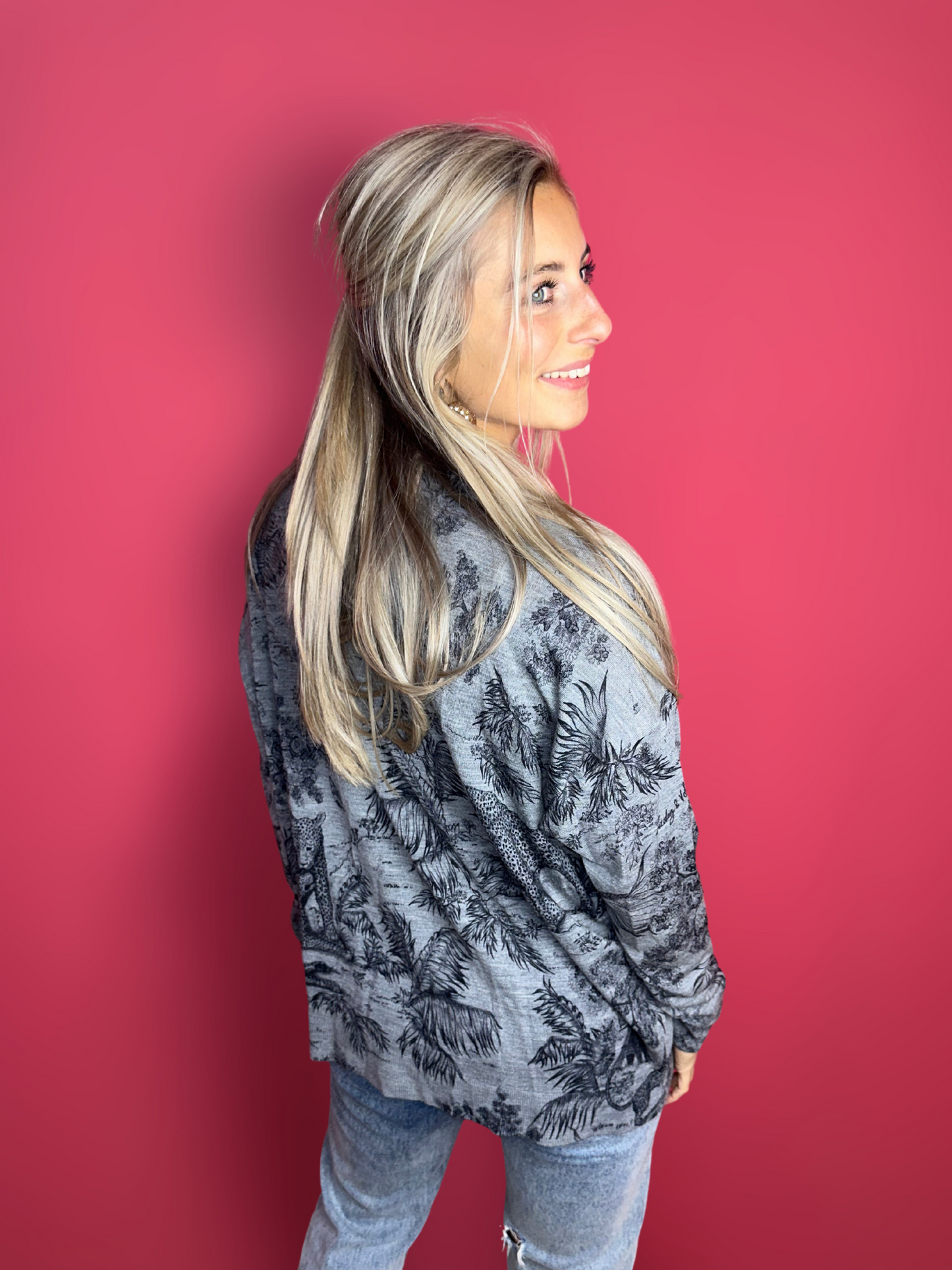 Pull Zadig&Voltaire imprimé gris