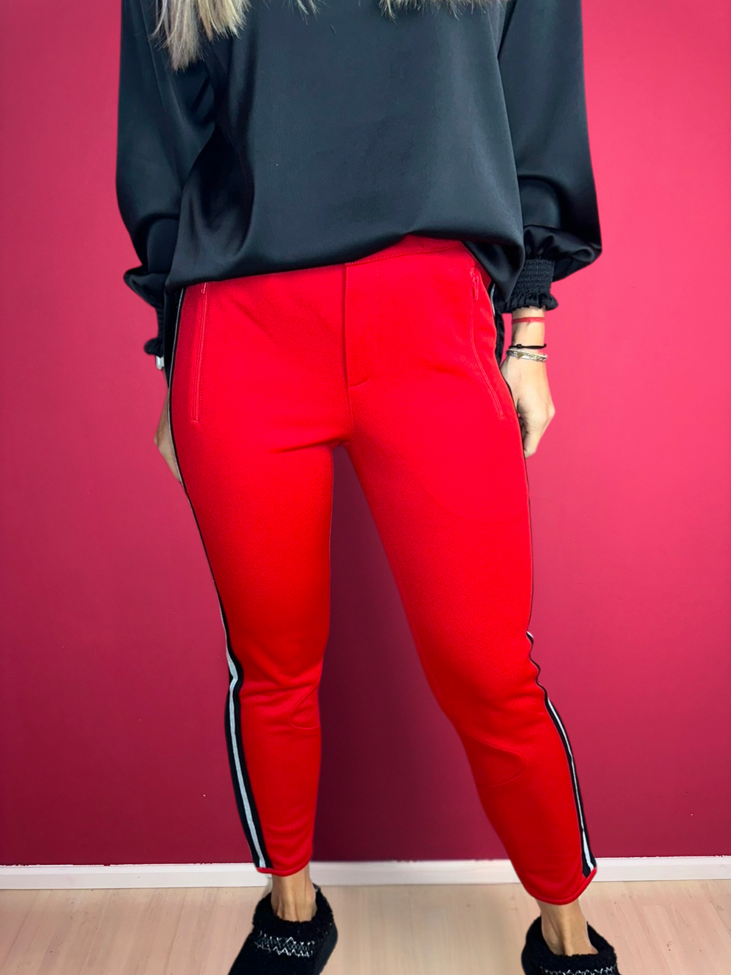 Ensemble pantalon rouge