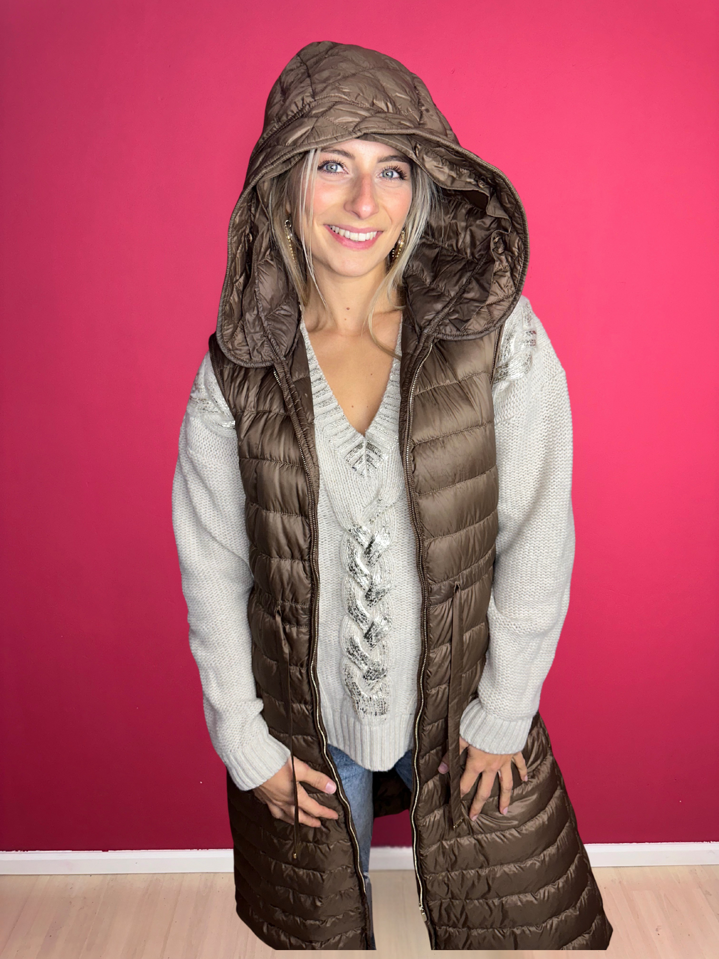 Gilet sans manches MaxMara marron