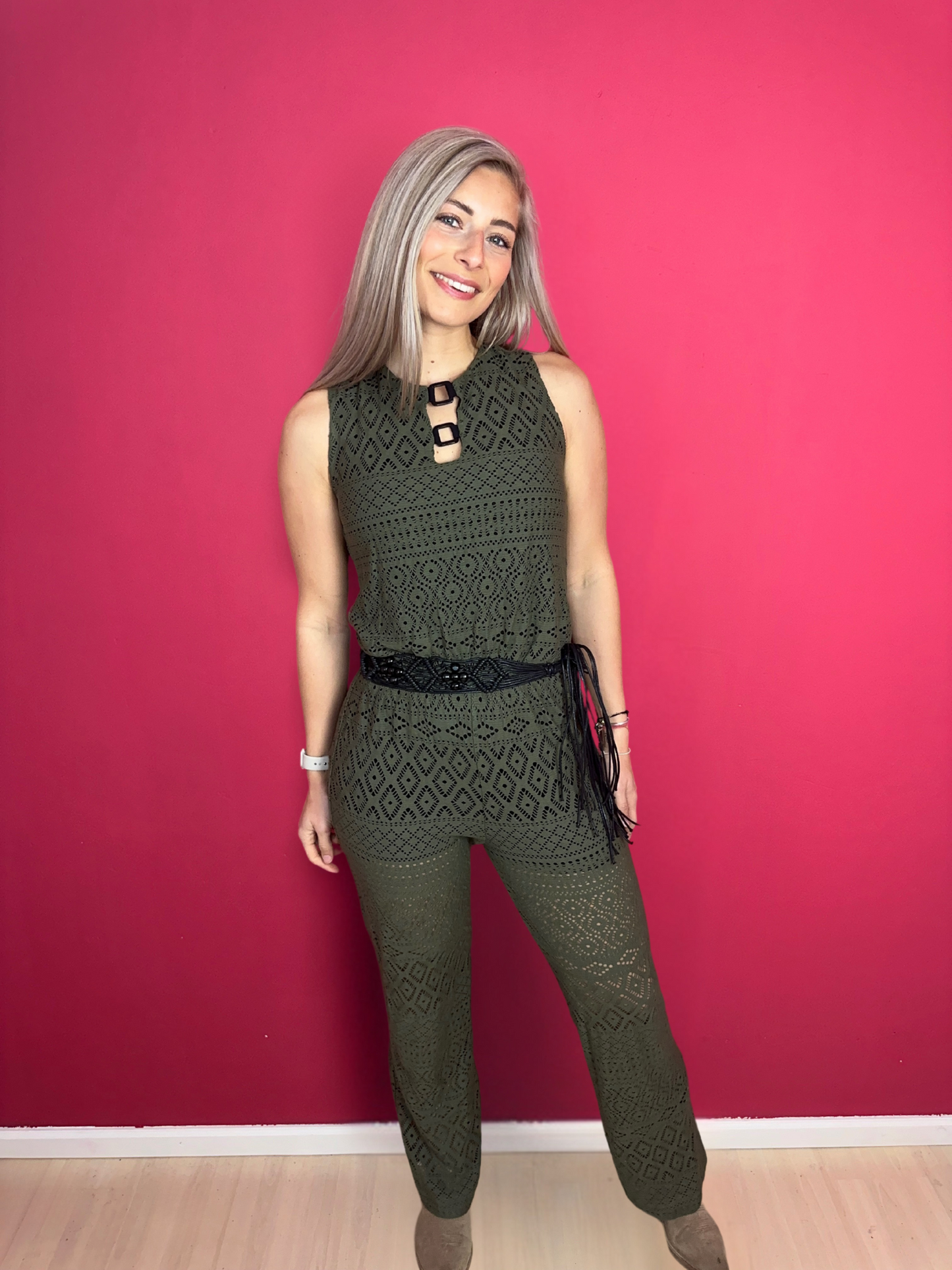 Combinaison Ana Alcazar vert armée