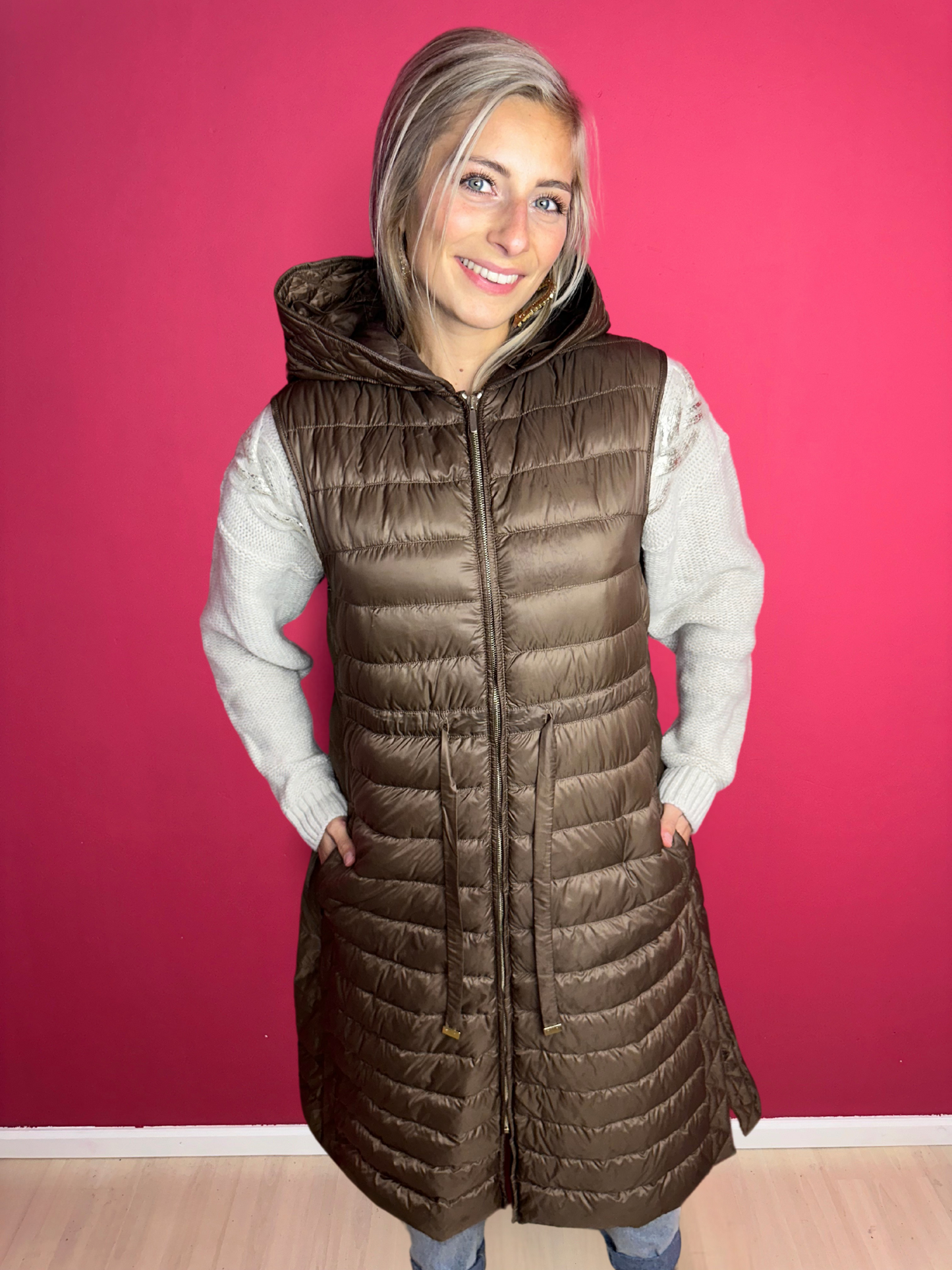 Gilet sans manches MaxMara marron