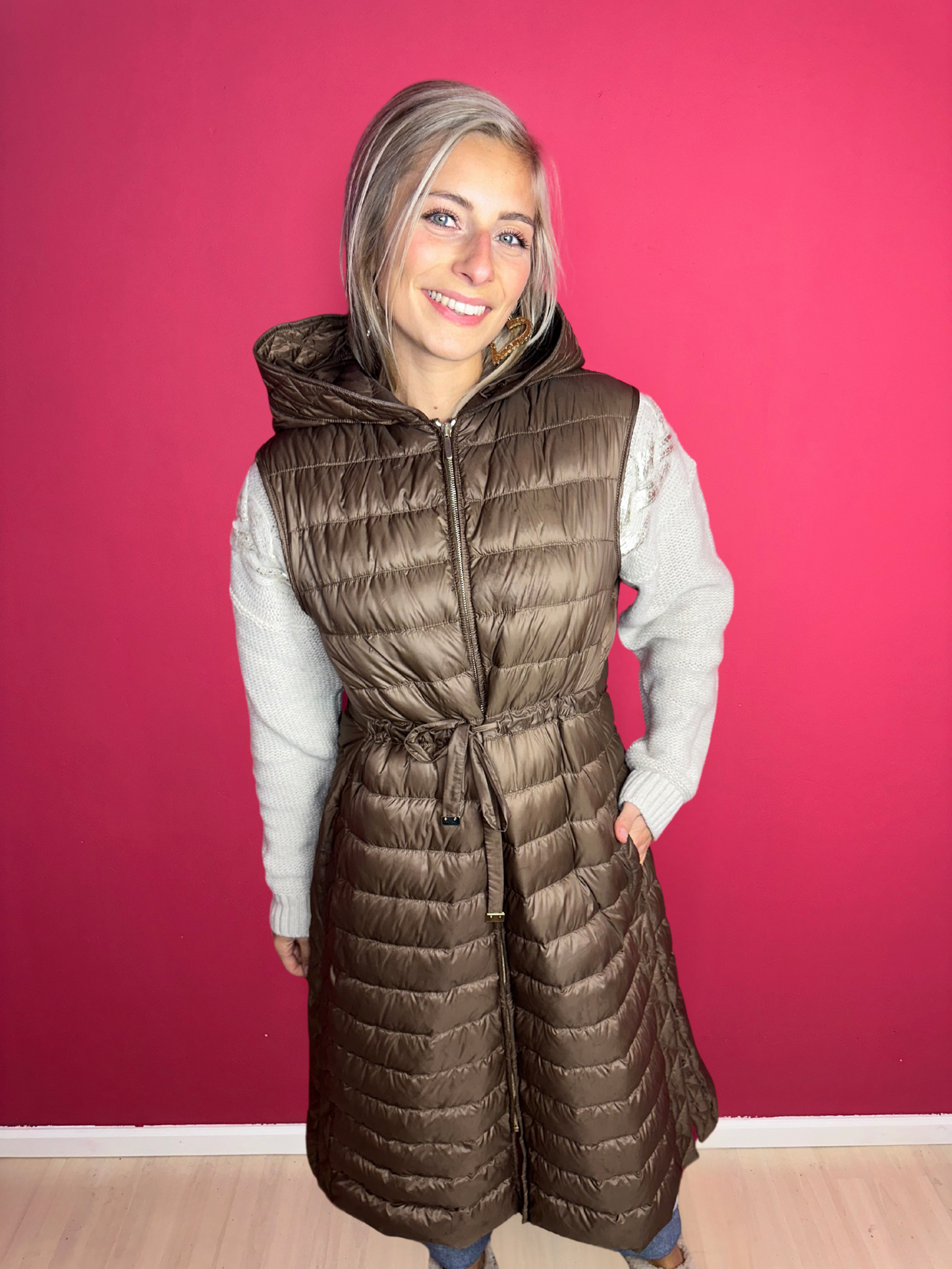 Gilet sans manches MaxMara marron