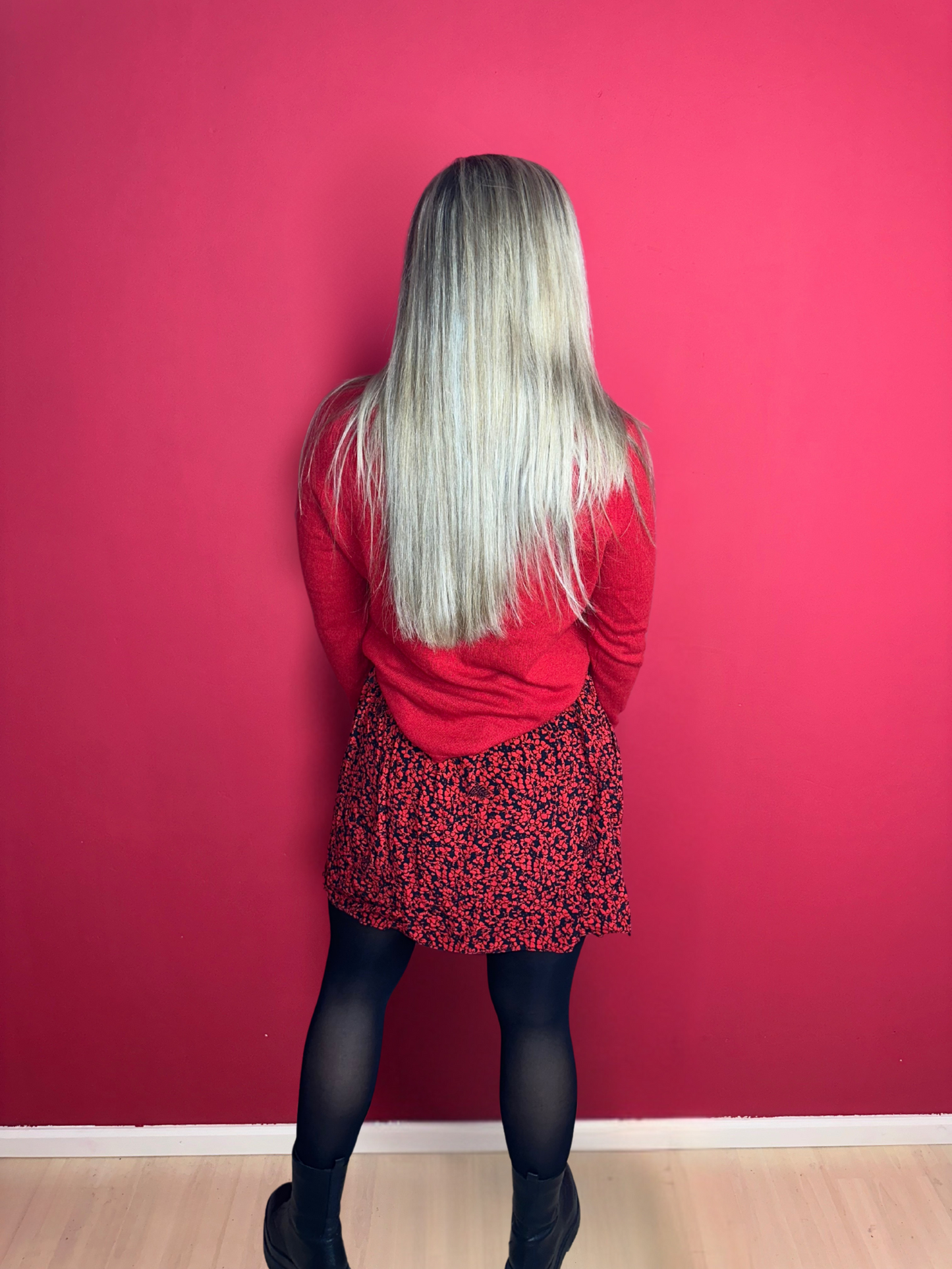 Jupe Zadig&Voltaire imprimé rouge/noir