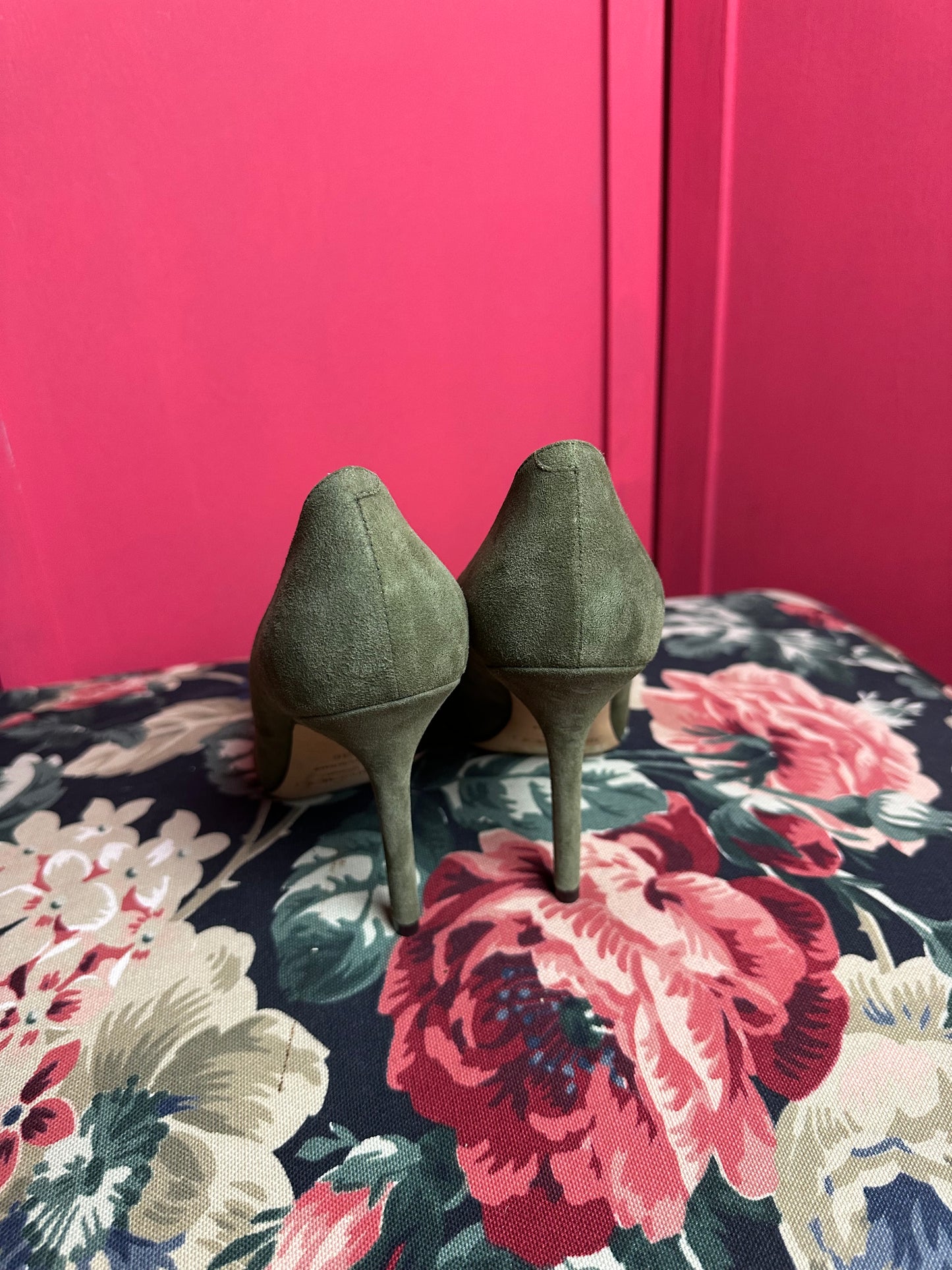 Escarpins Jimmy Choo vert armée/noir