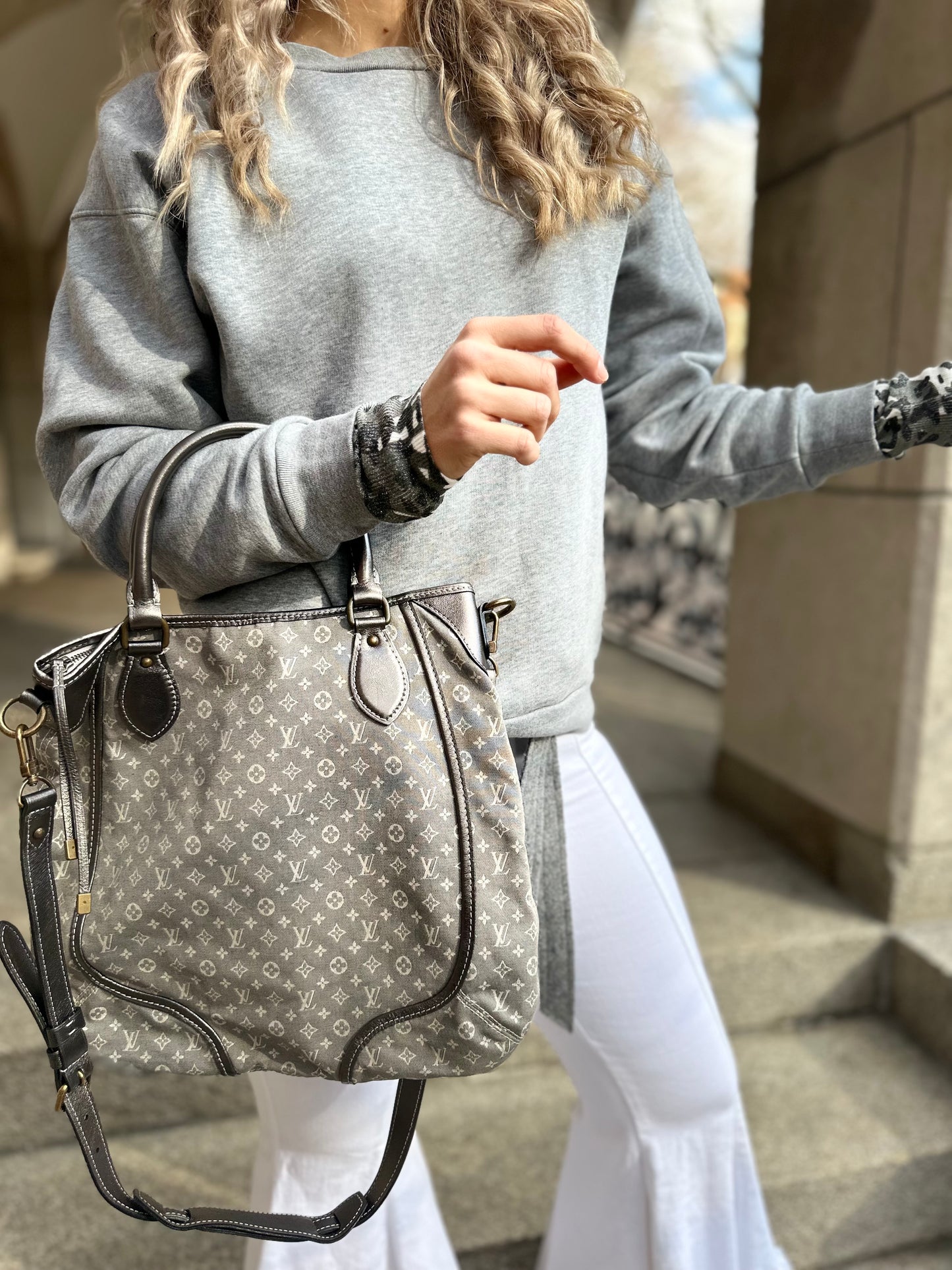 Tas Louis Vuitton grijs