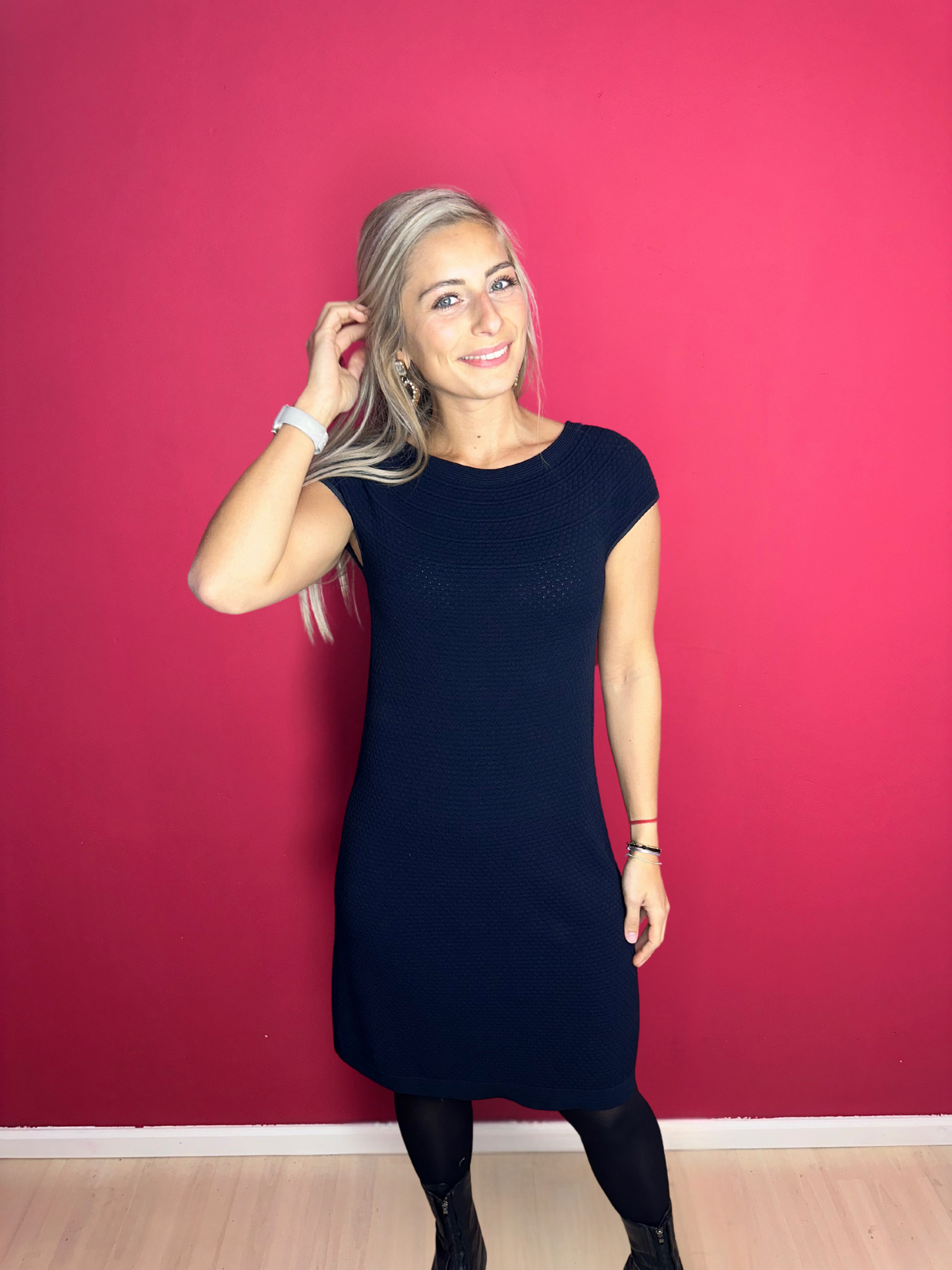 Robe Marccain bleu foncé