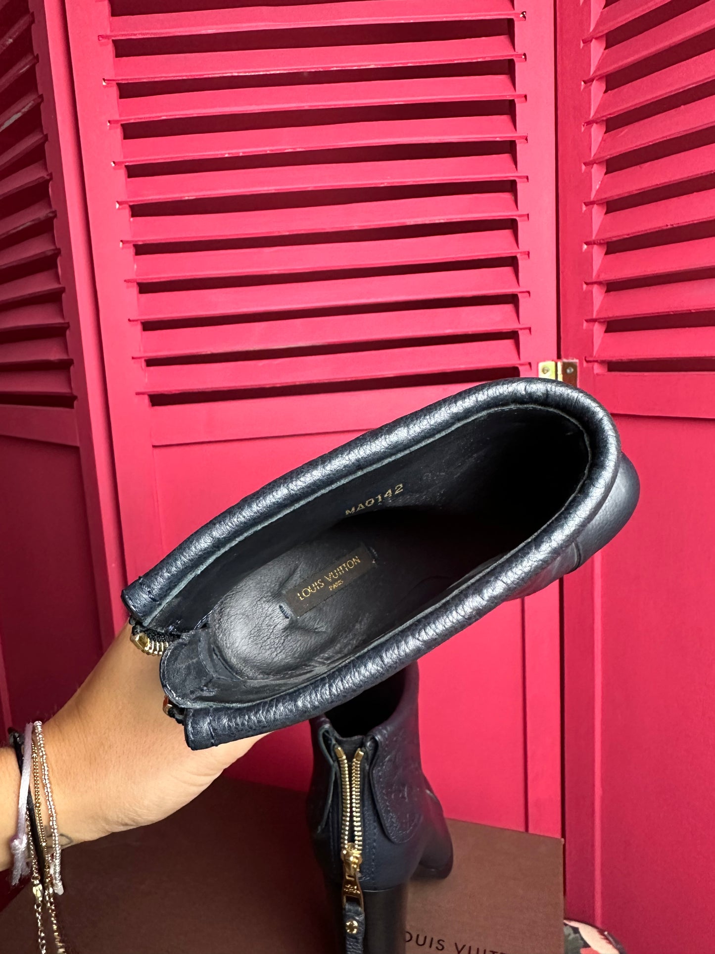 Escarpins Louis Vuitton bleu foncé