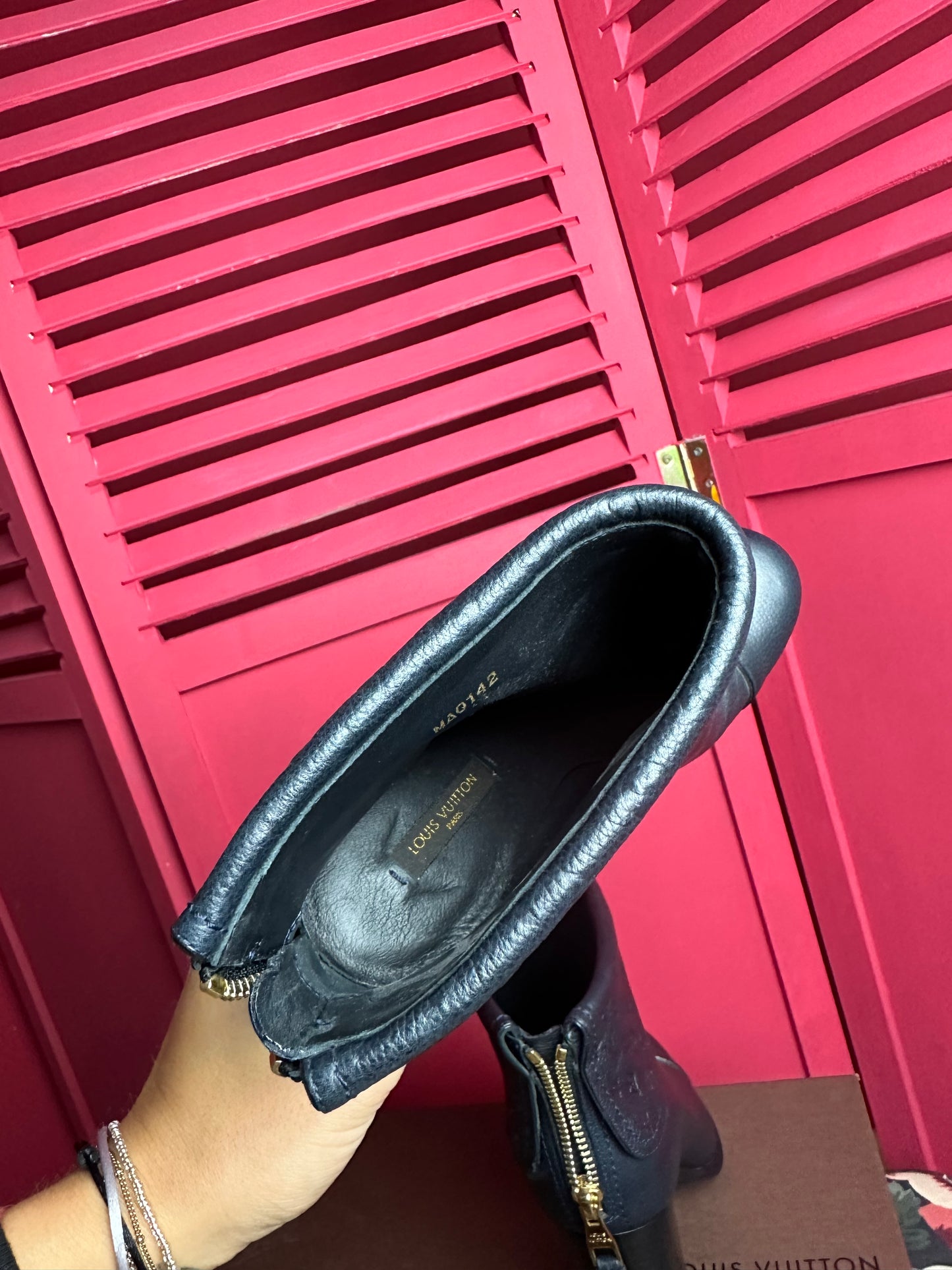 Escarpins Louis Vuitton bleu foncé