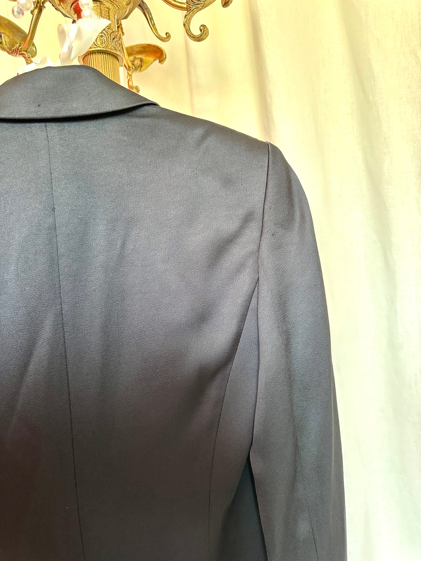Blazer By Malene Birger Jocelynn satijnlook zwart maat 36