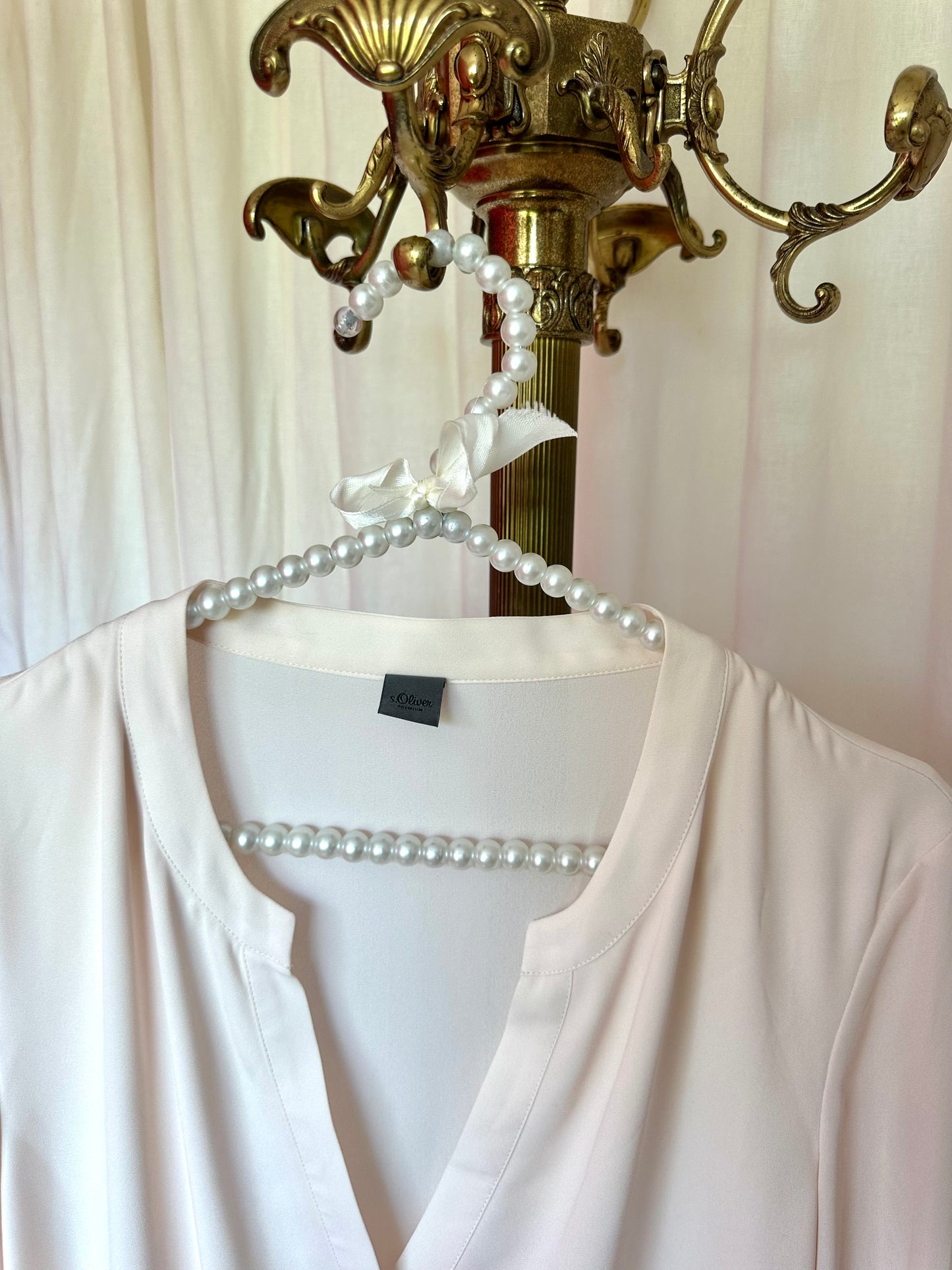 Blouse S. Oliver lichtroze maat S/M