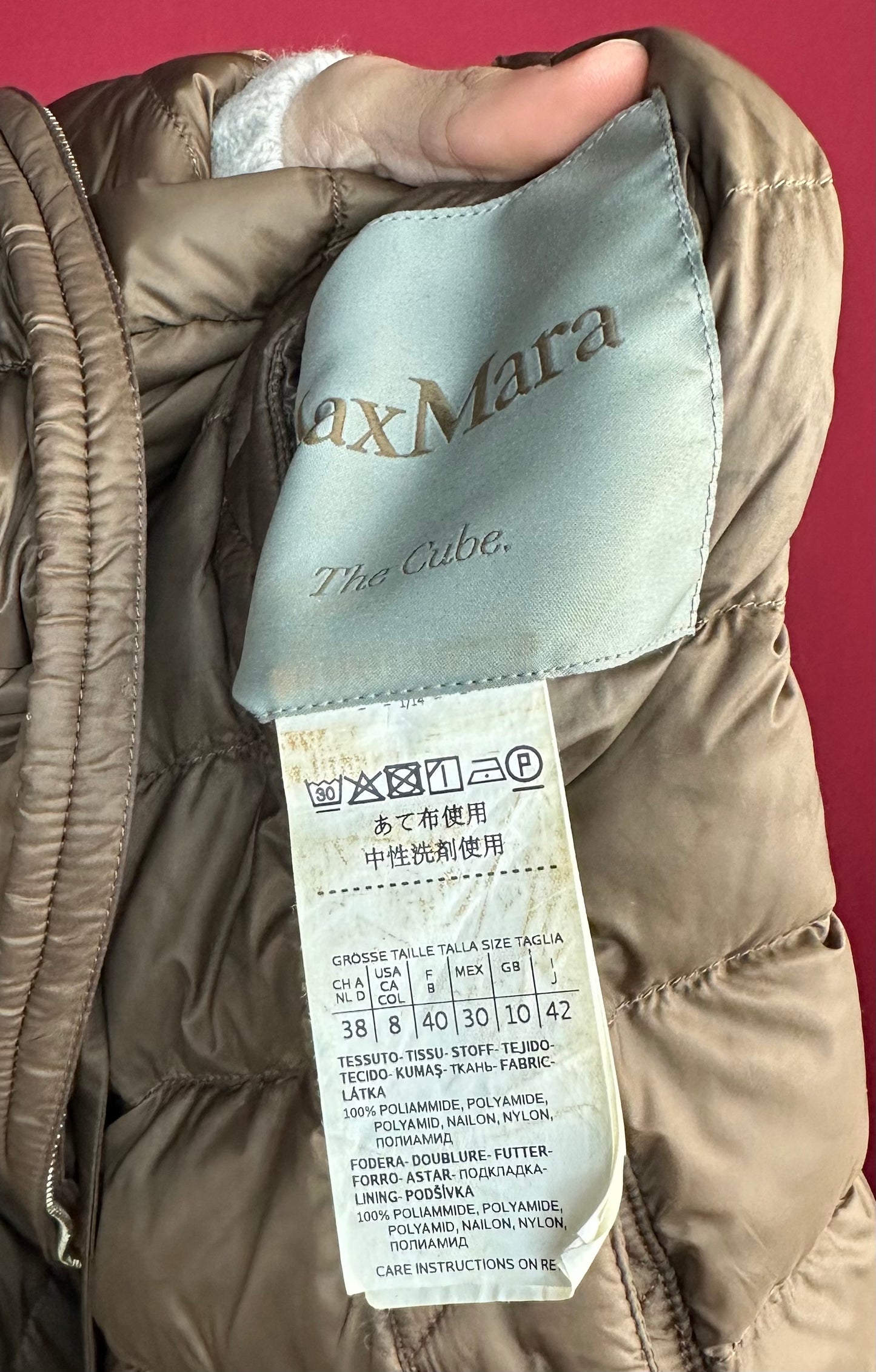 Bodywarmer MaxMara lang bruin - Maat 38