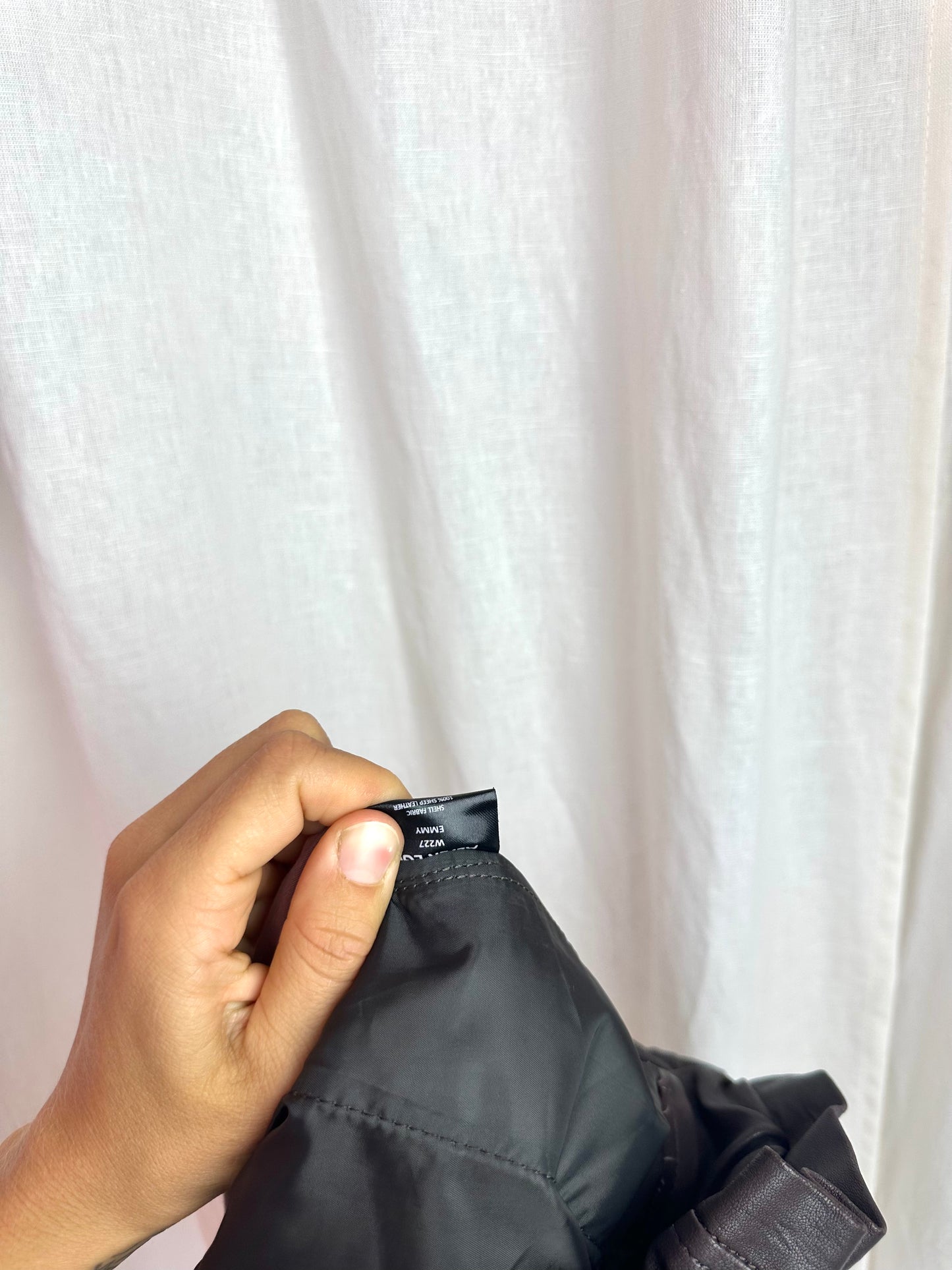 Broek Alter Ego leer donkerbruin - Maat XS