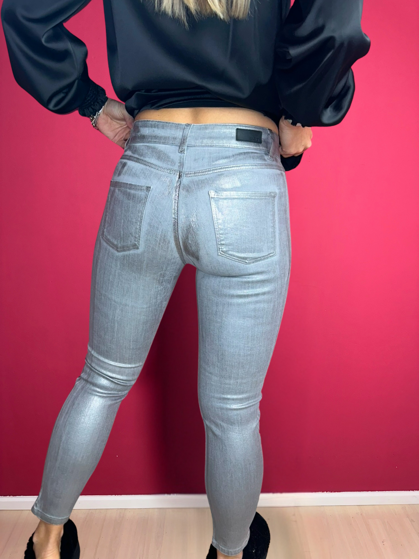 Ensemble Jeans gris et argent