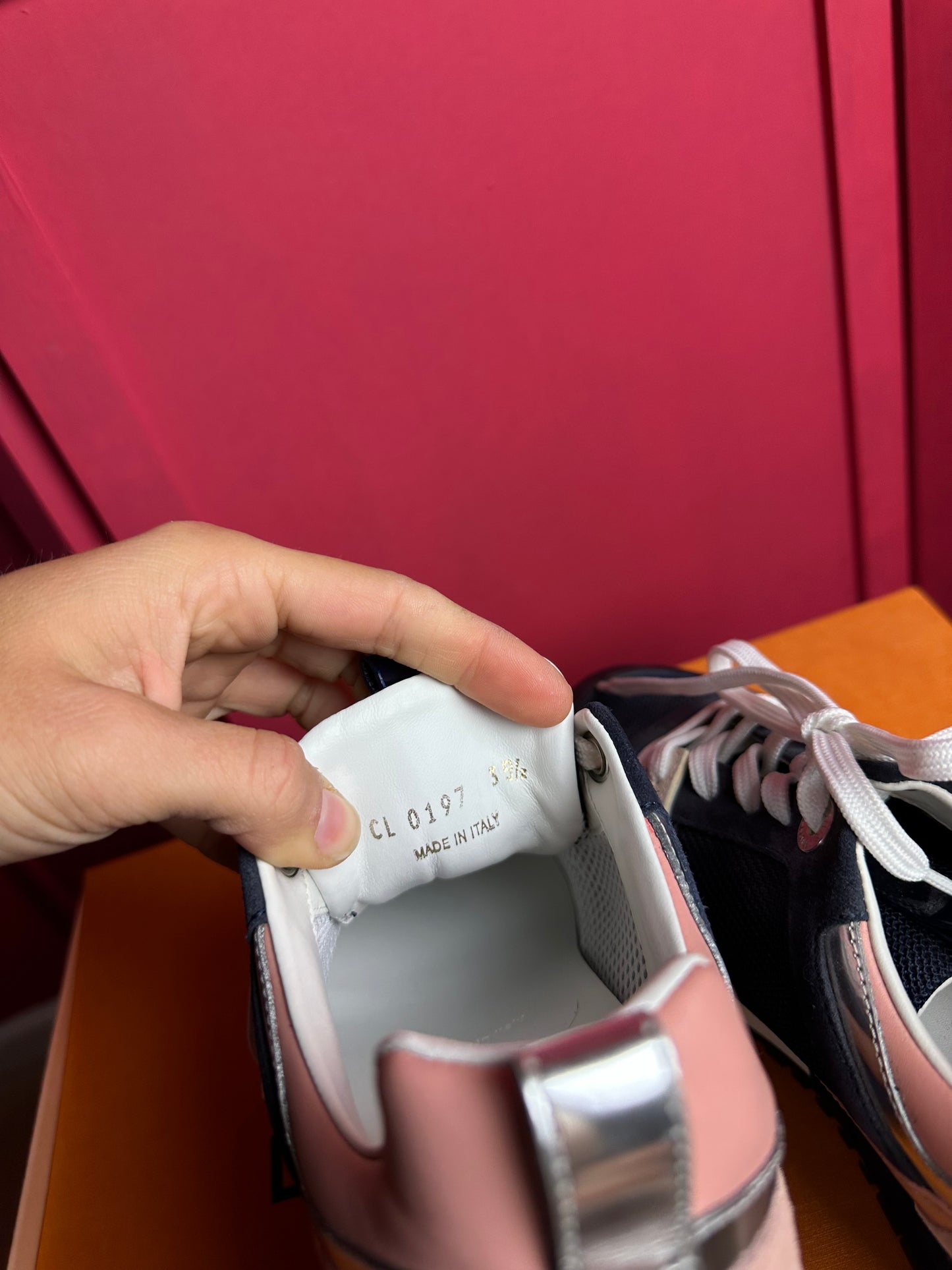 Sneakers Louis Vuitton donkerblauw/roze
