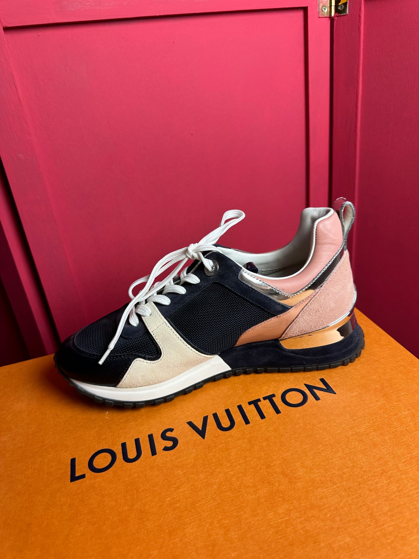 Sneakers Louis Vuitton donkerblauw/roze