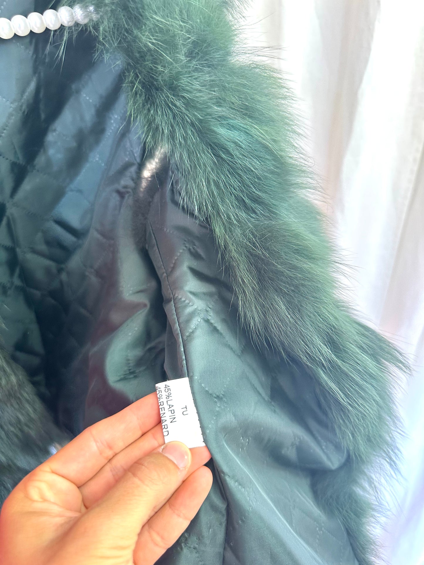 Gilet Sensation Folie Fur flessengroen - Onesize