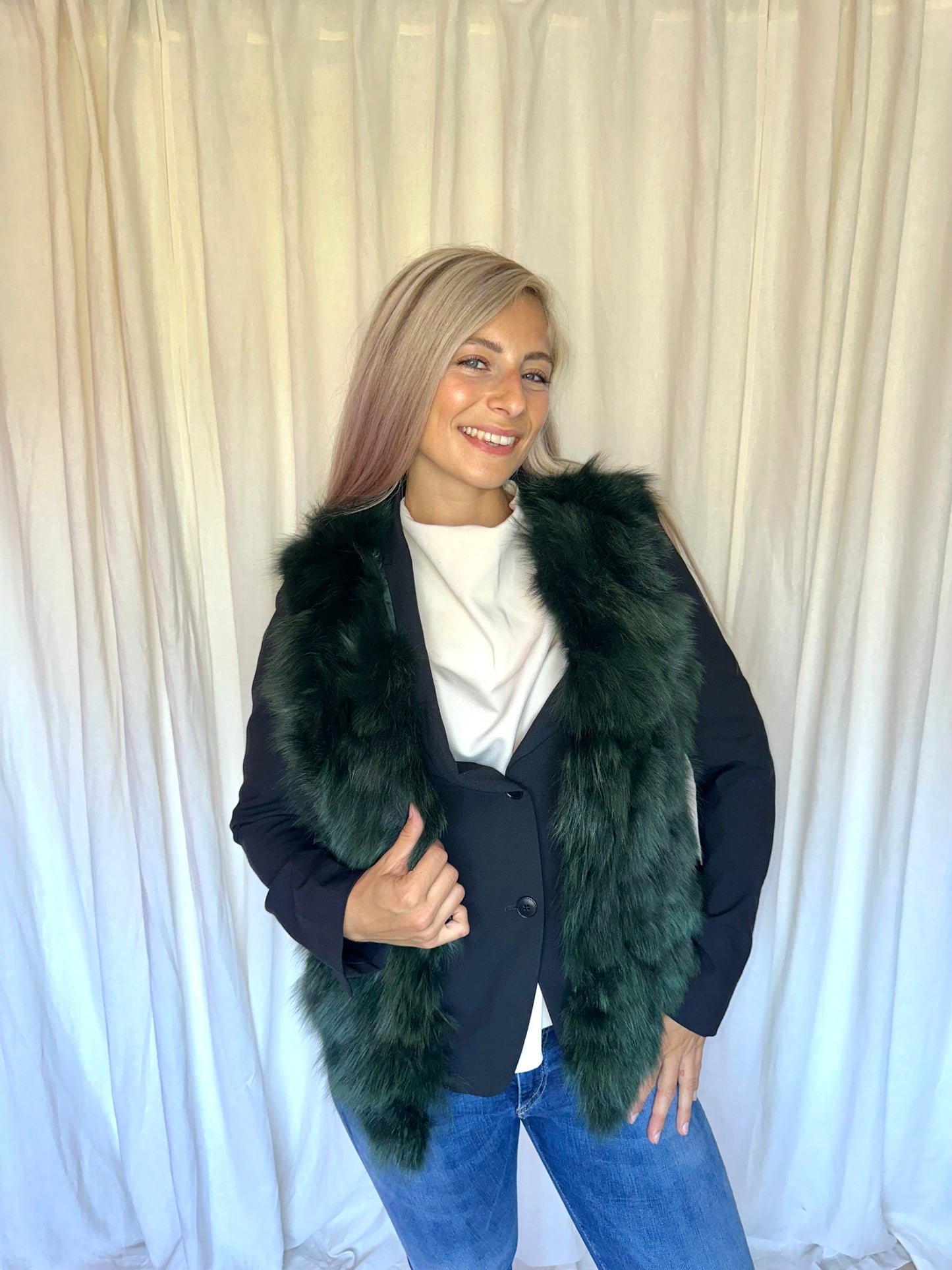 Gilet Sensation Folie Fur flessengroen - Onesize