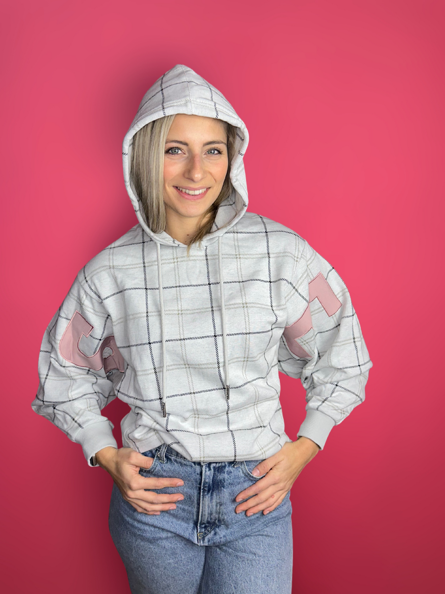 Sweat à capuche Elias Rumelis gris
