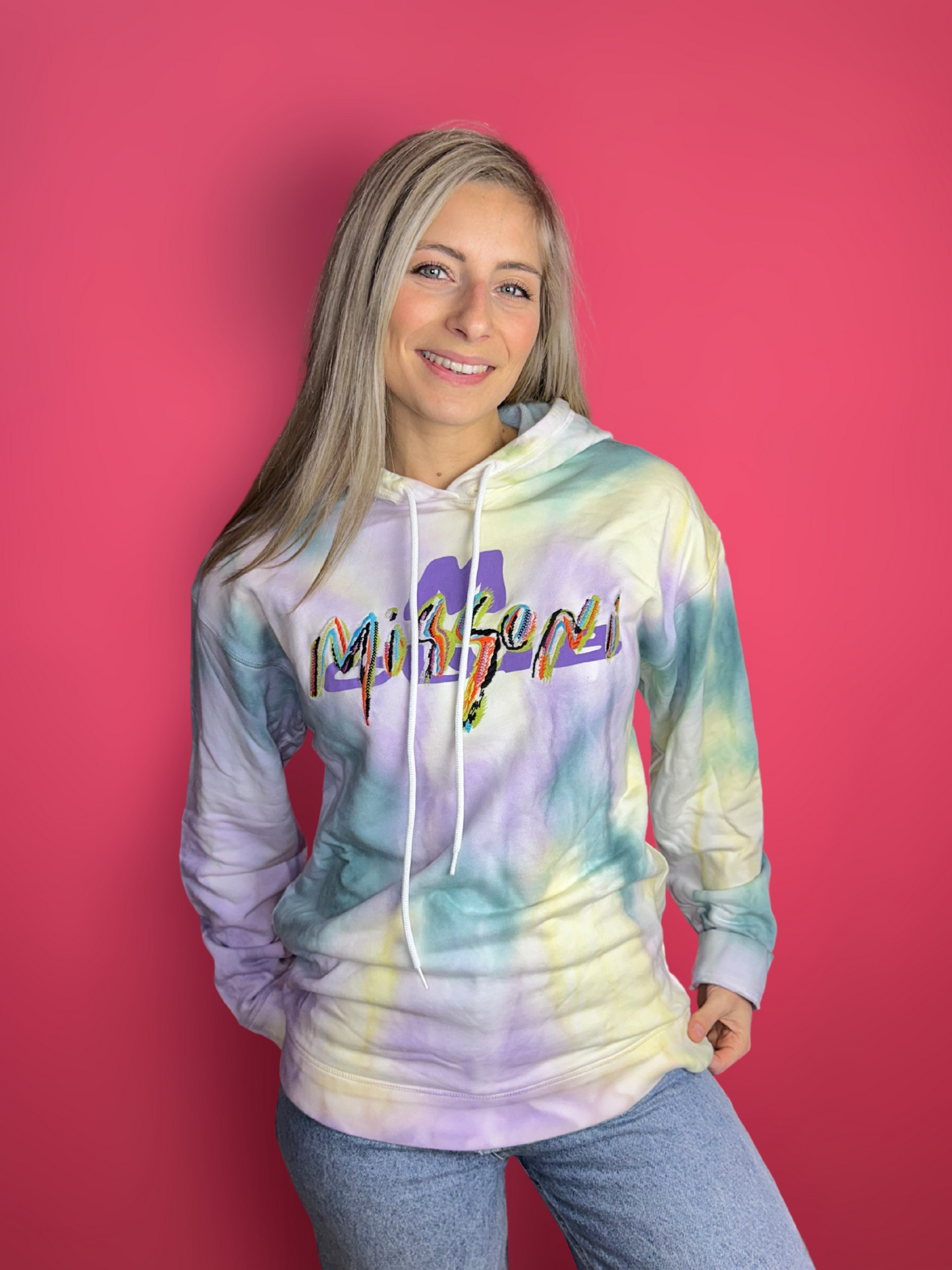 Sweat à capuche Missoni tie dye