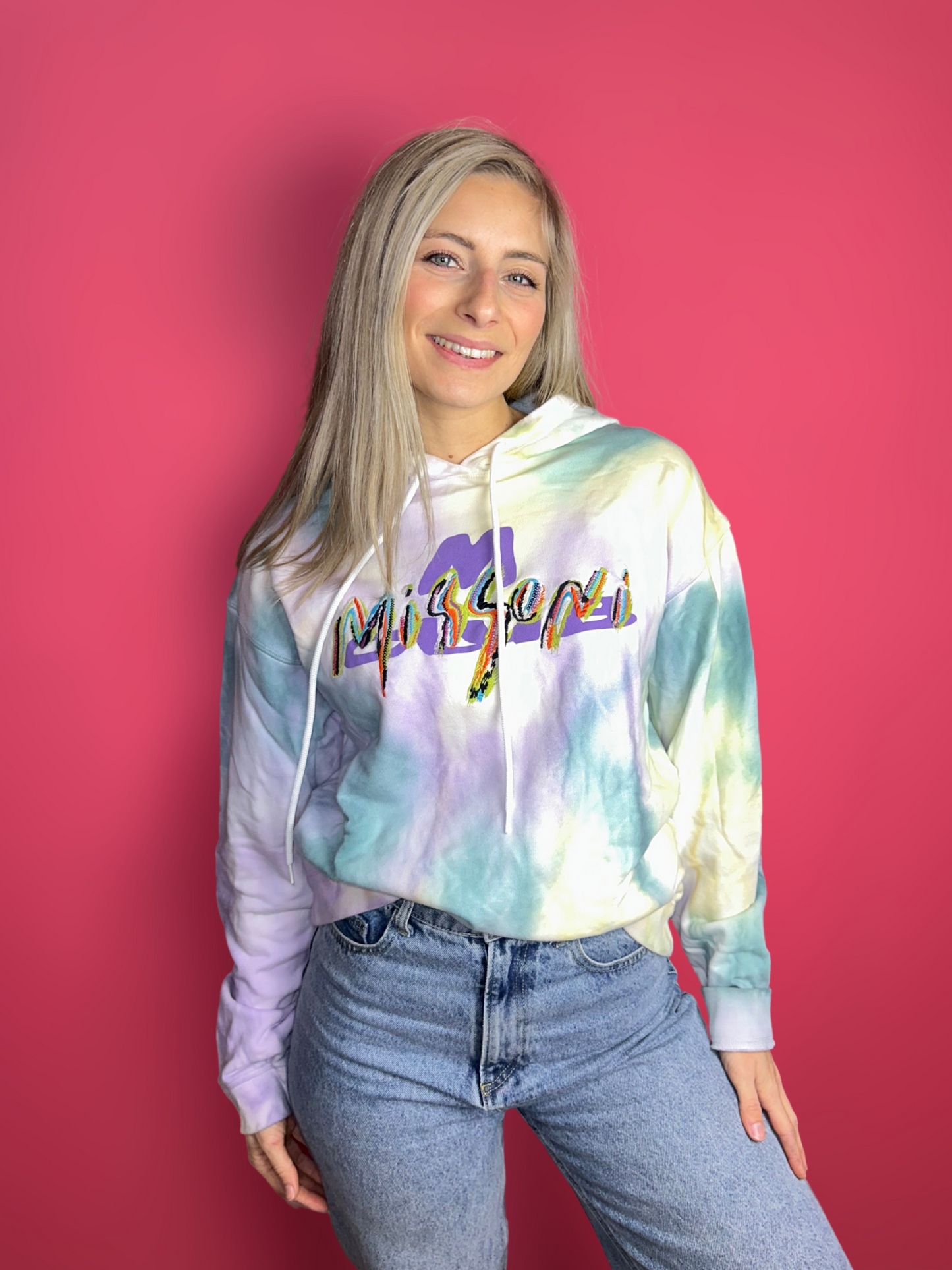 Sweat à capuche Missoni tie dye