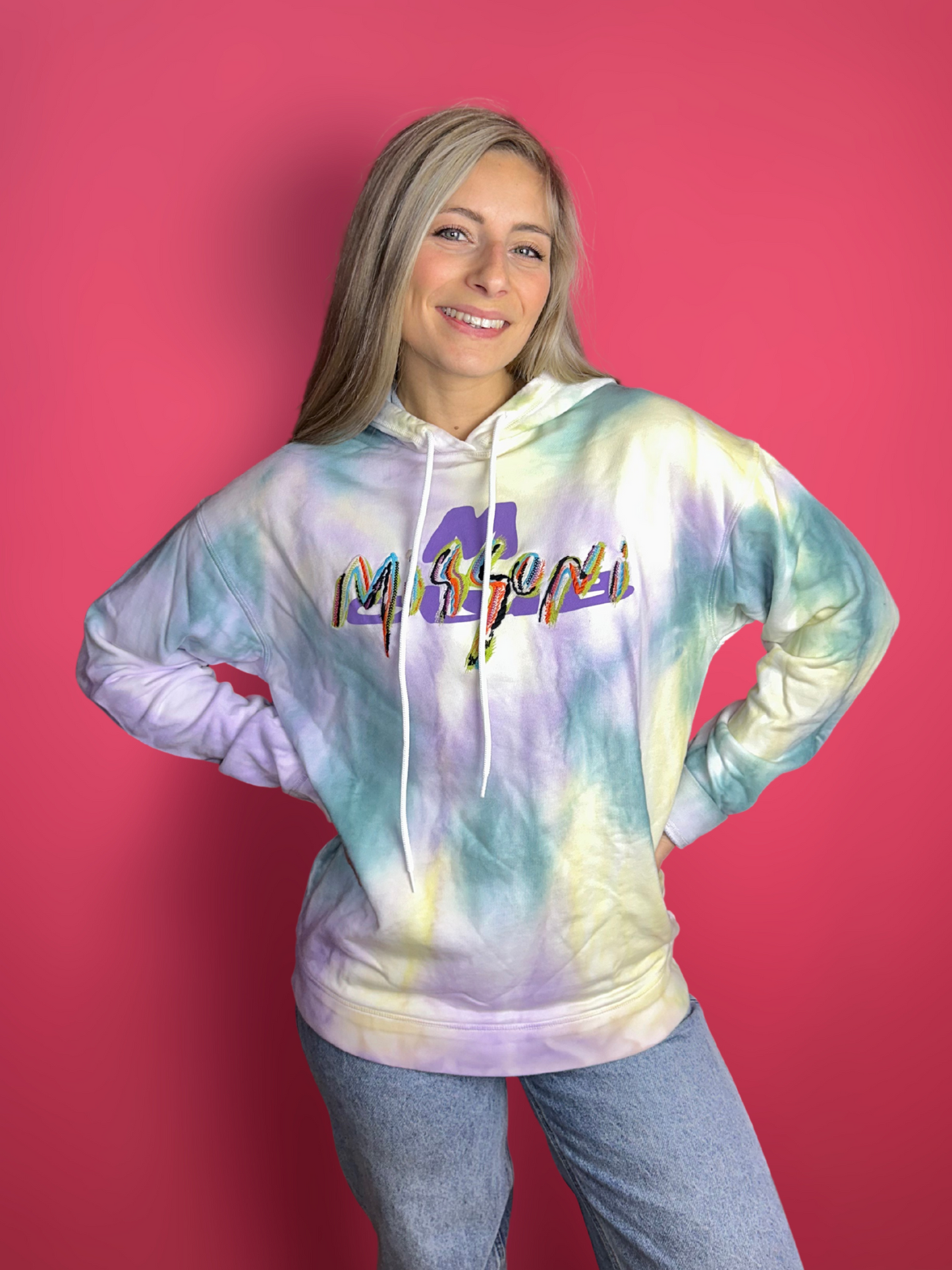 Sweat à capuche Missoni tie dye