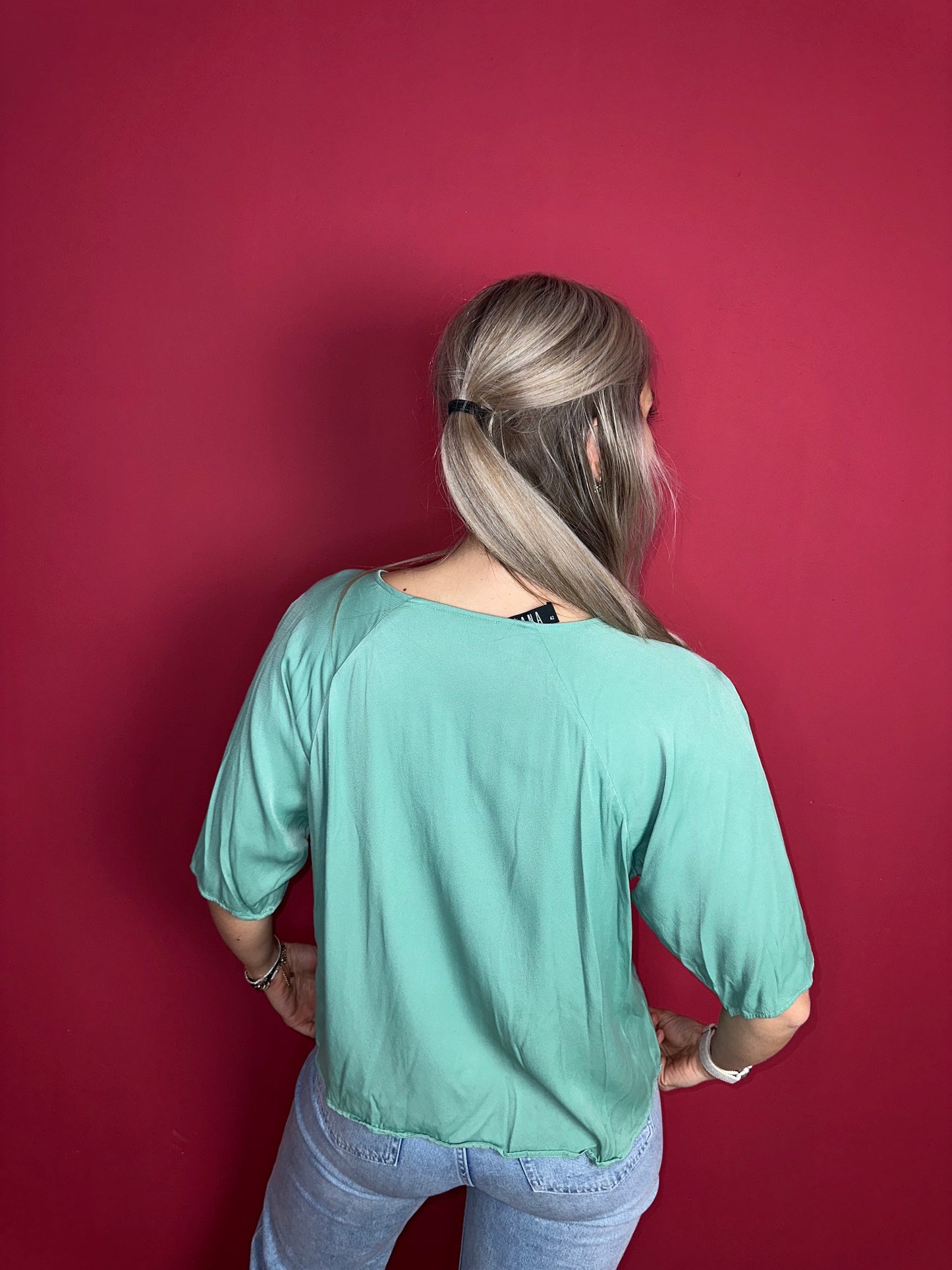 Blouse Ibana groen - Maat 42