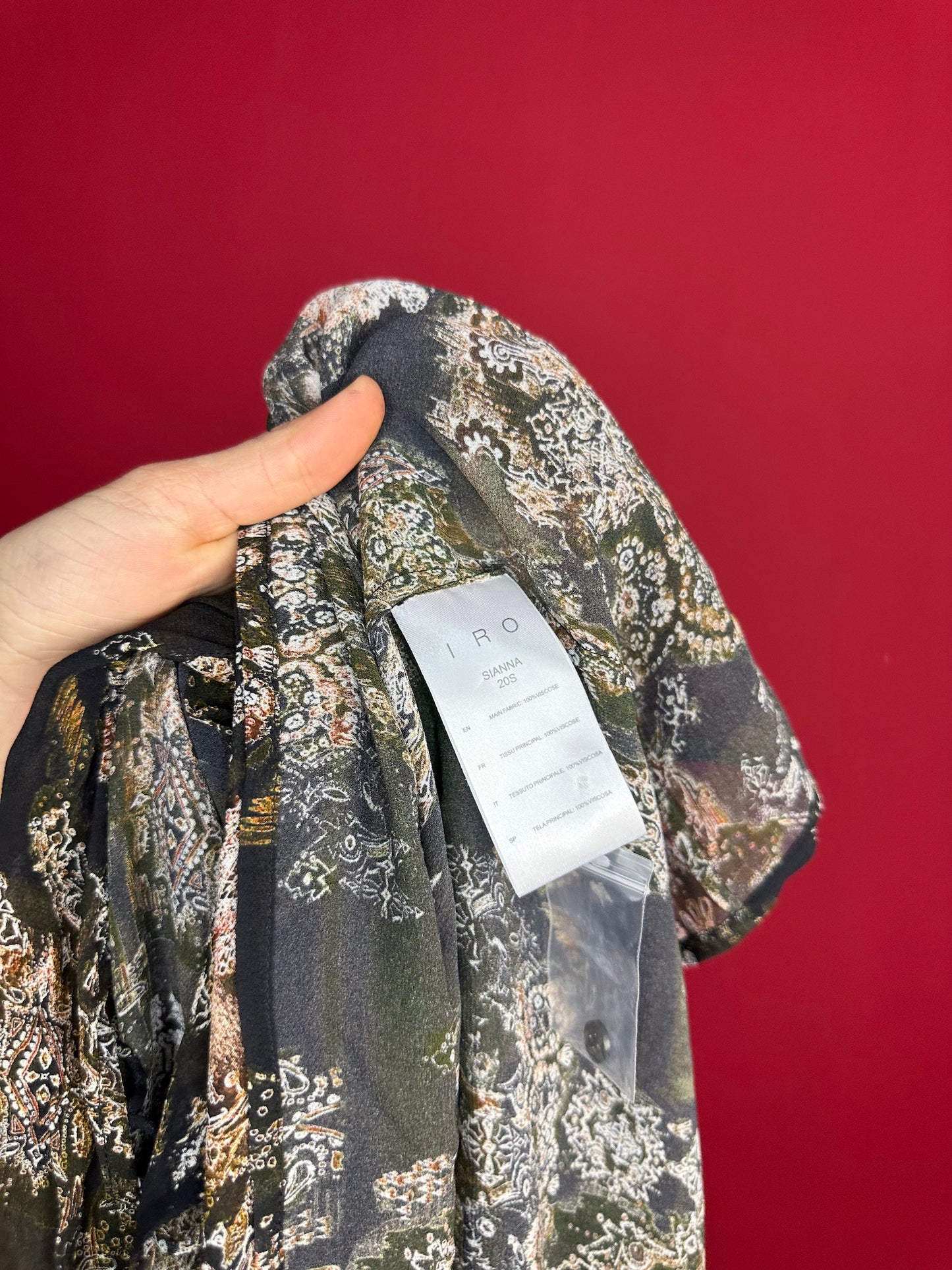 Blouse IRO Sianna print - Maat 38