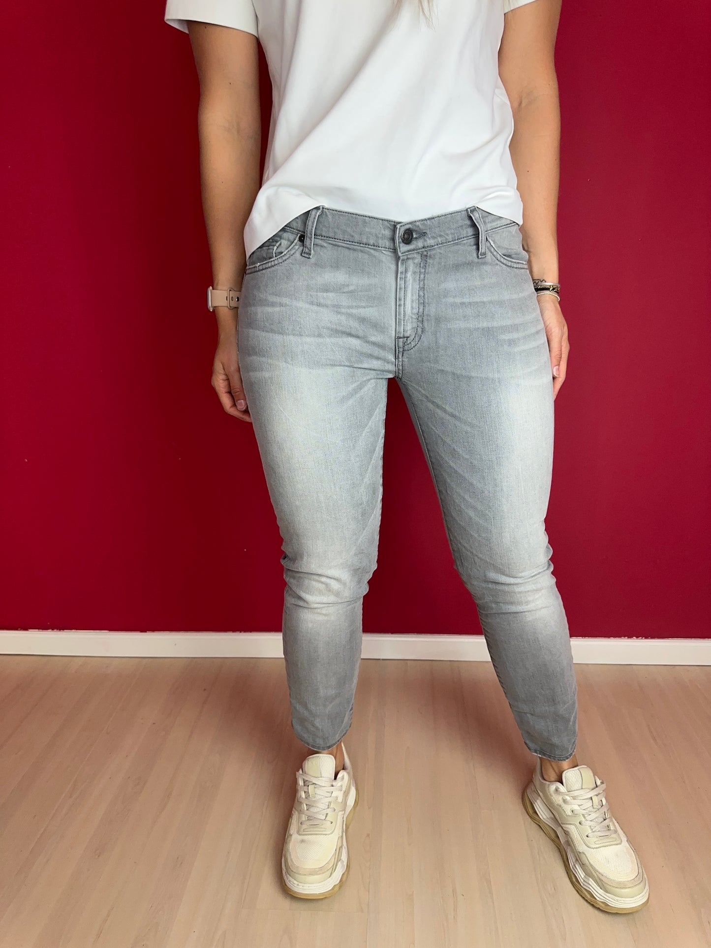 Jeans 7ForAllMankind skinny grijs - Maat 32