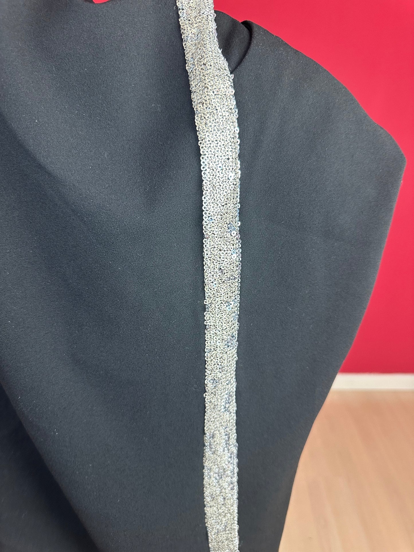 Broek Rinascimento pailletten zwart - Maat XL