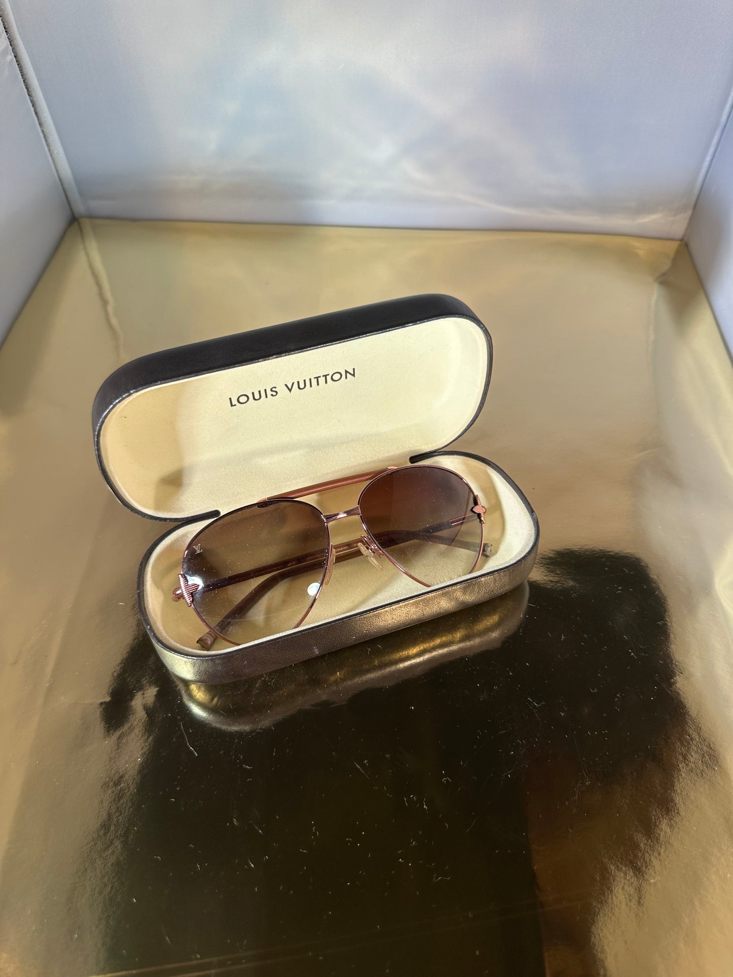Lunettes de soleil Louis Vuitton marron