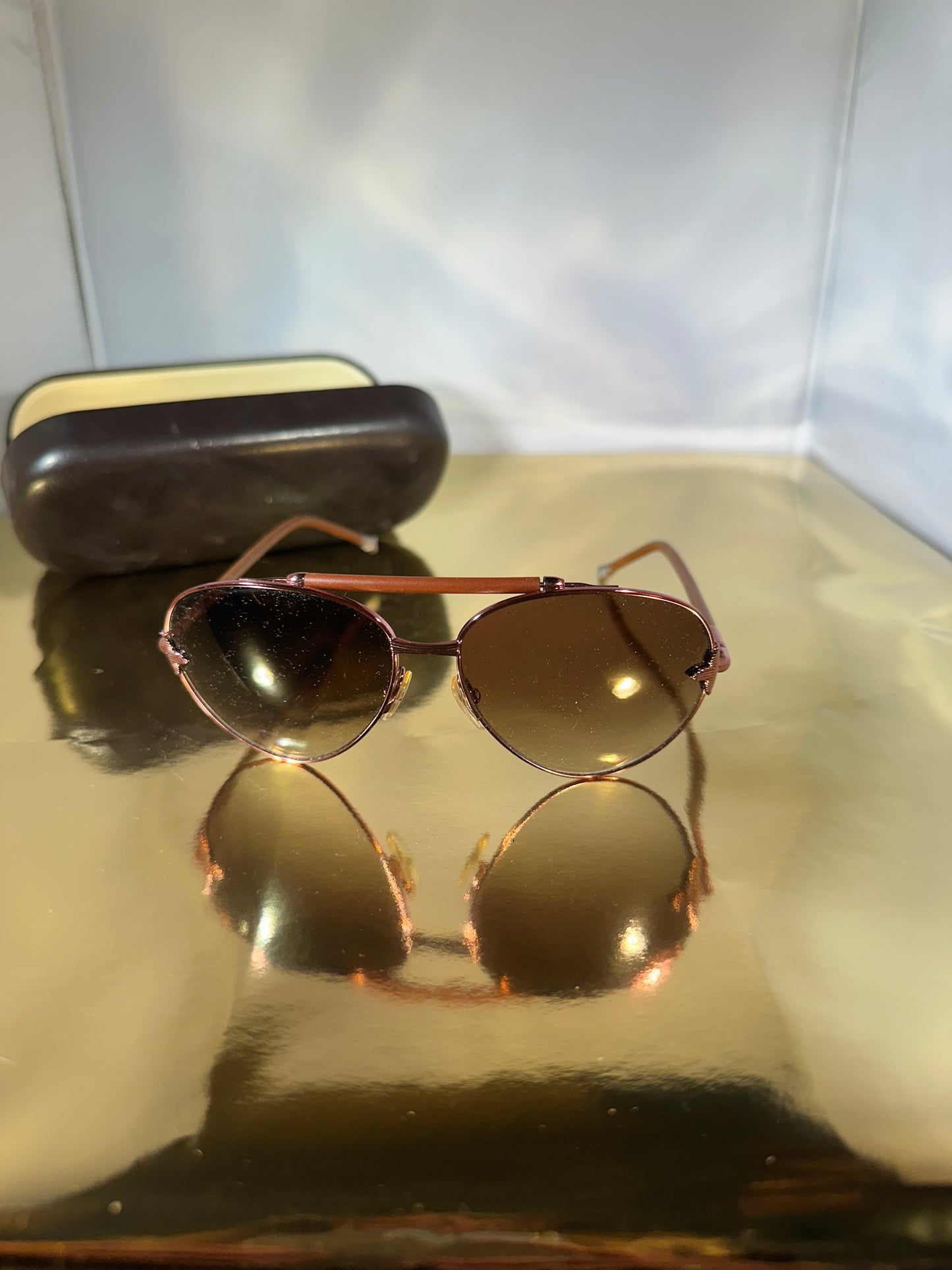 Lunettes de soleil Louis Vuitton marron