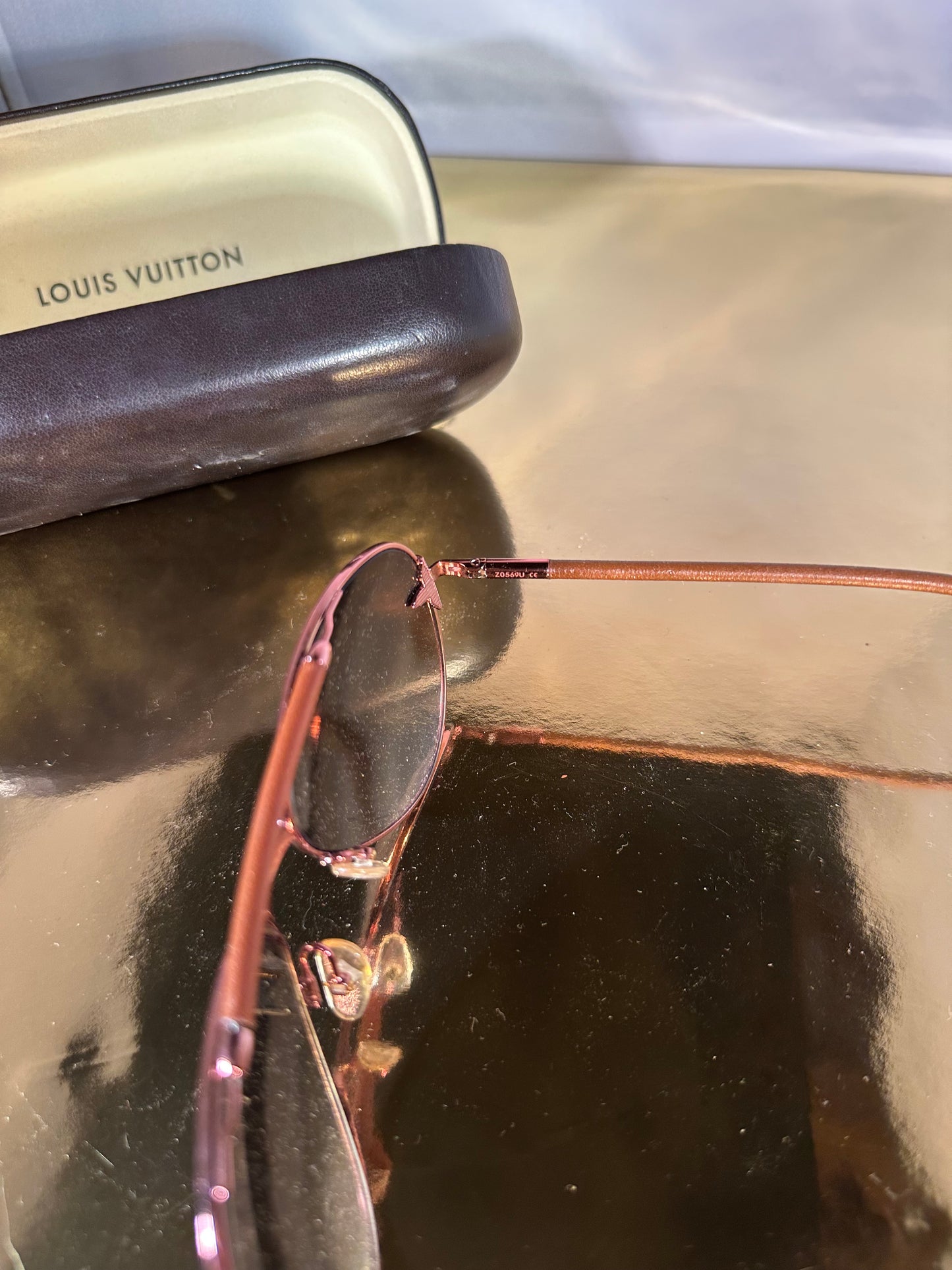 Lunettes de soleil Louis Vuitton marron