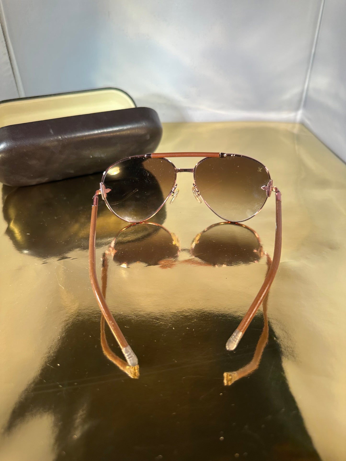 Lunettes de soleil Louis Vuitton marron