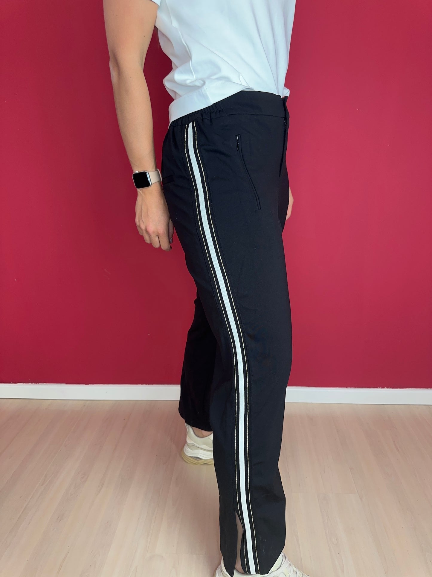 Broek SET zwart bies - Maat 38