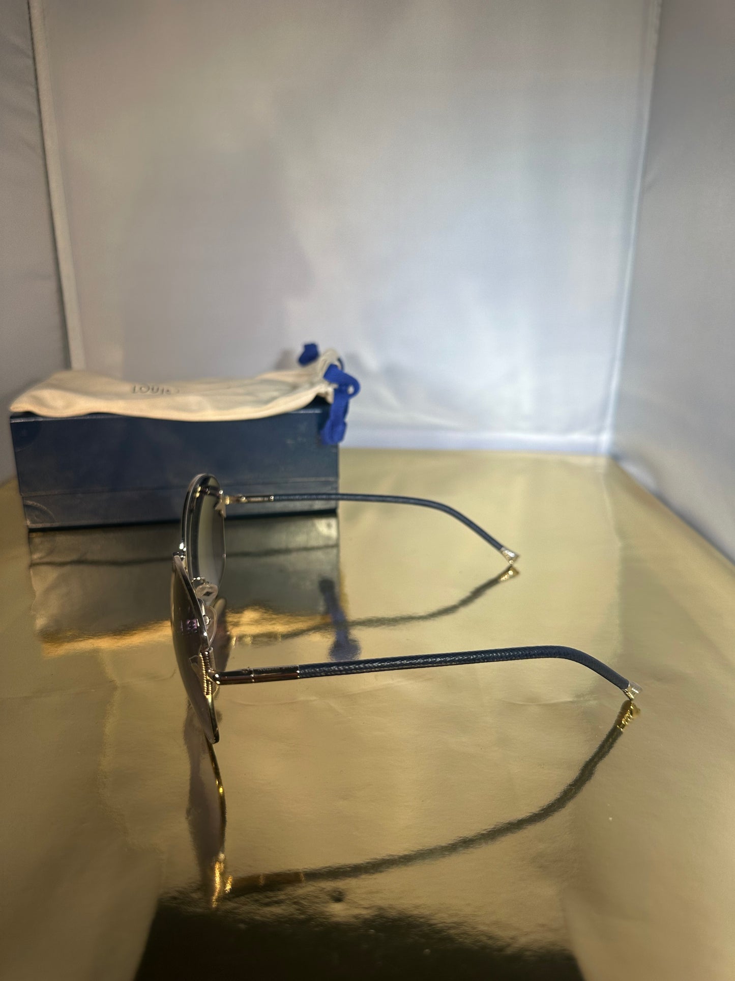 Lunettes de soleil Louis Vuitton bleues