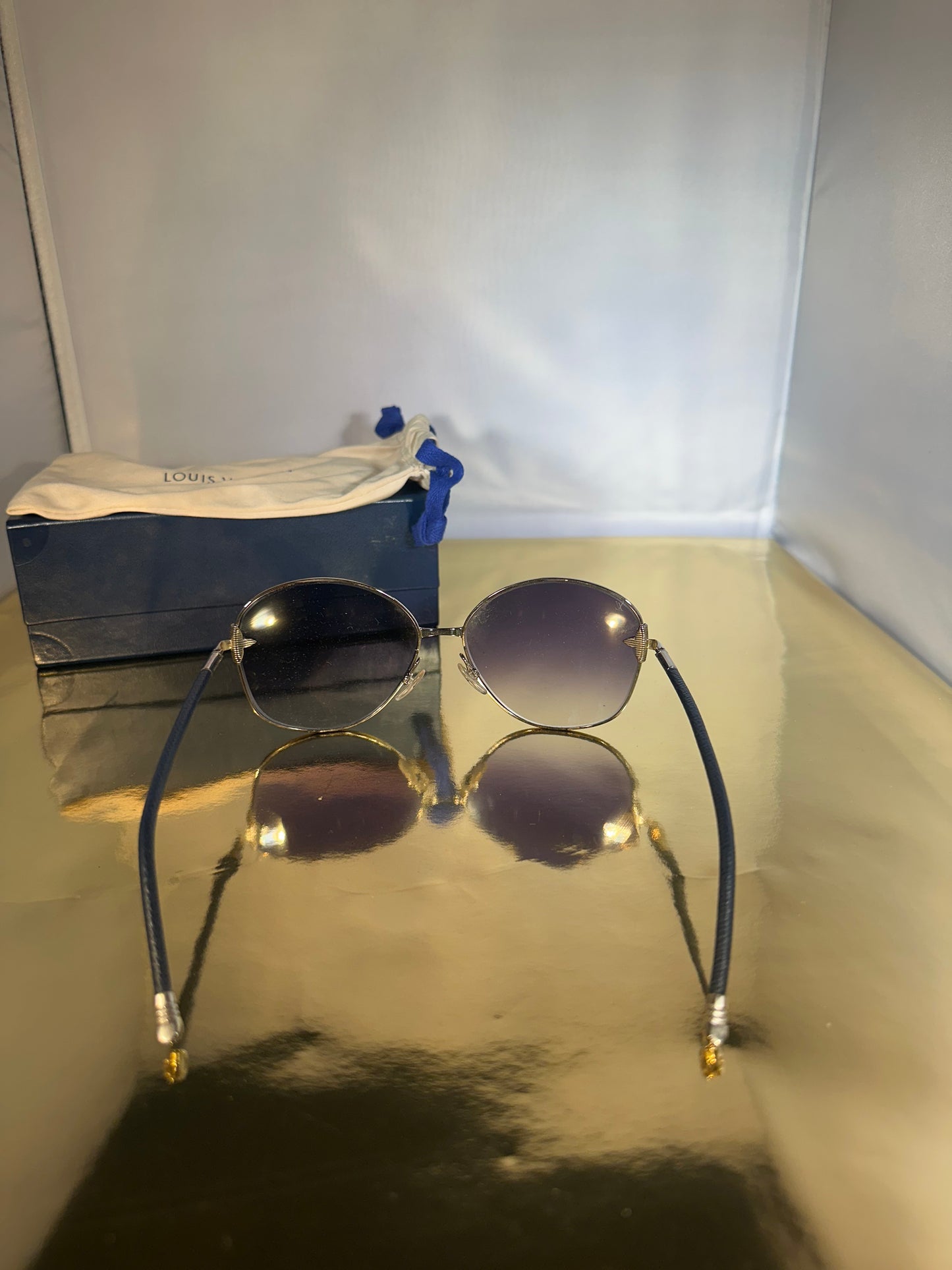 Lunettes de soleil Louis Vuitton bleues