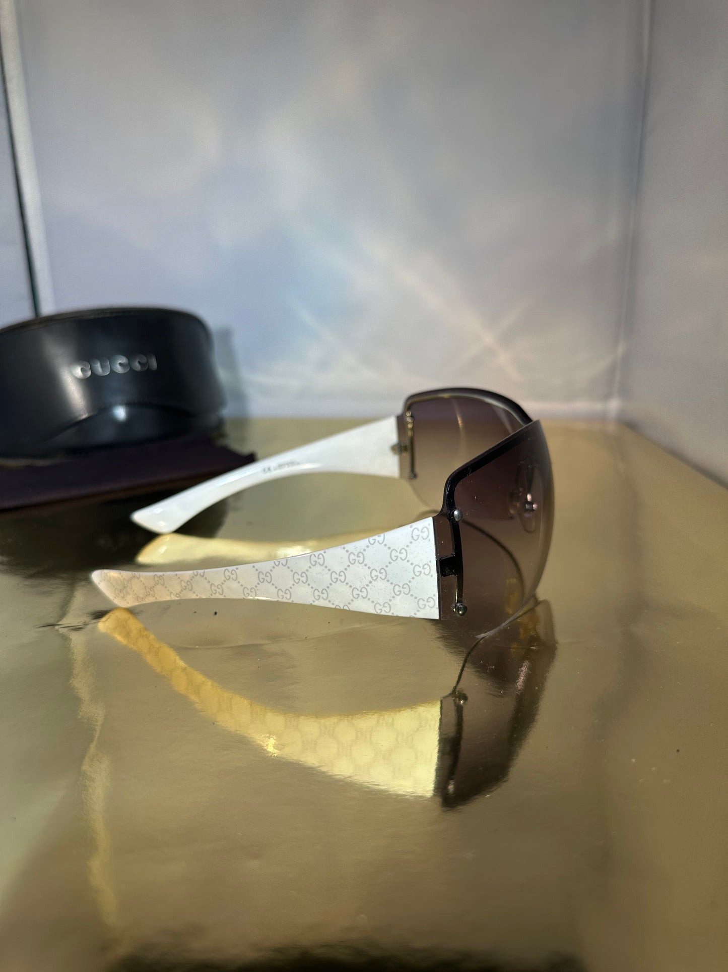 Zonnebril Gucci wit