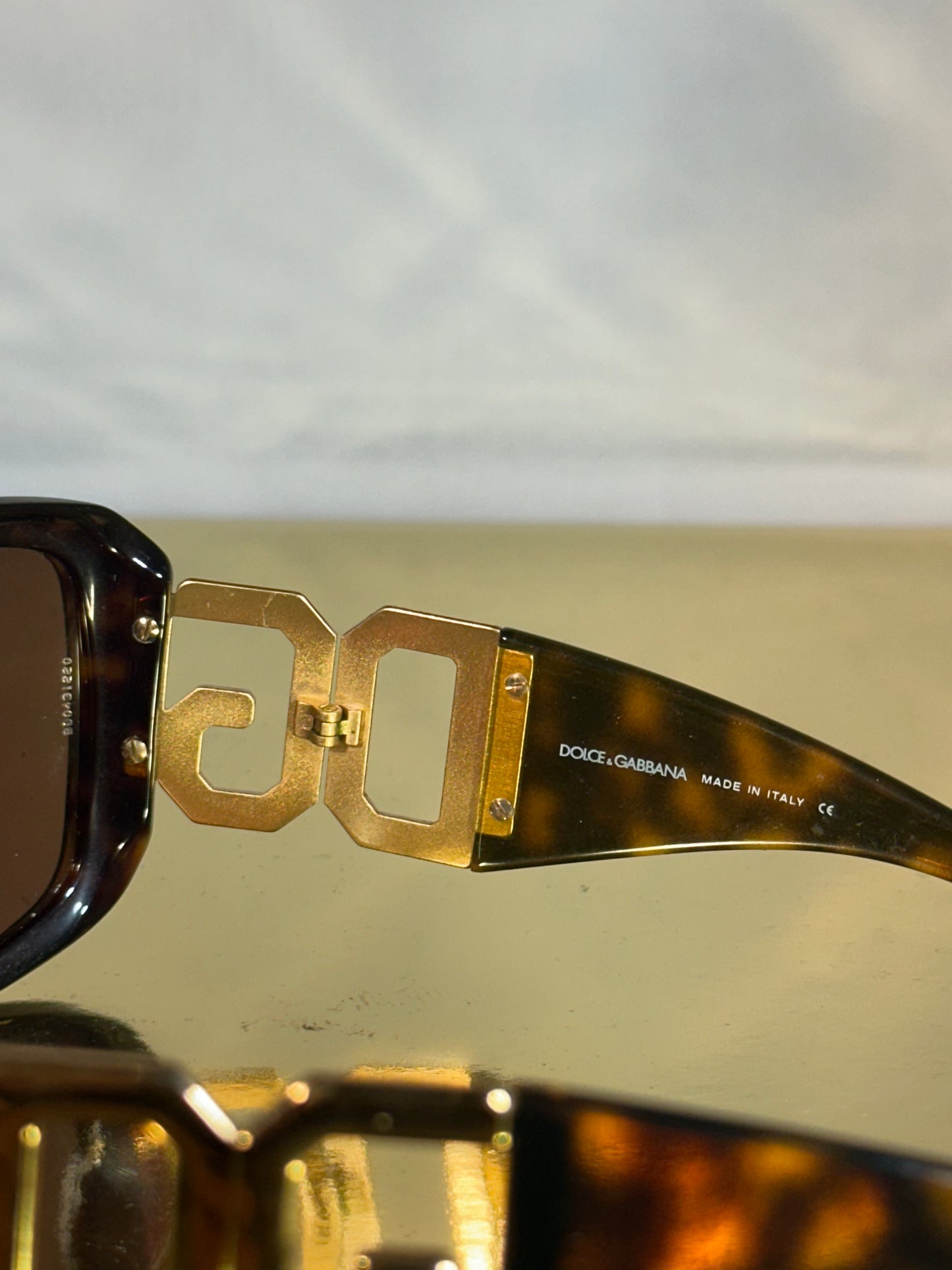 Zonnebril Dolce & Gabanna bruin/goud
