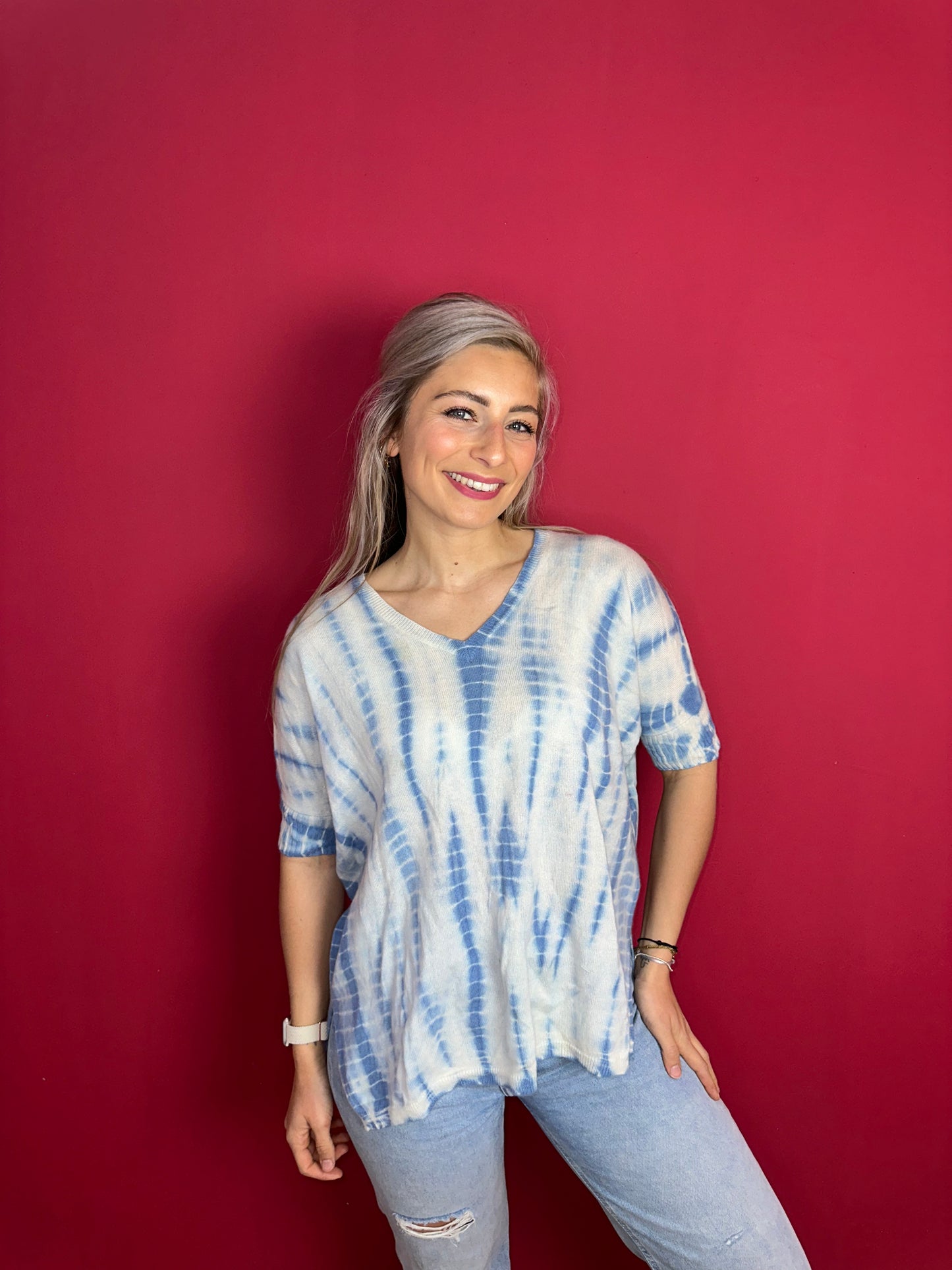 Trui Notshy cashmere lichtblauw - Maat S/M