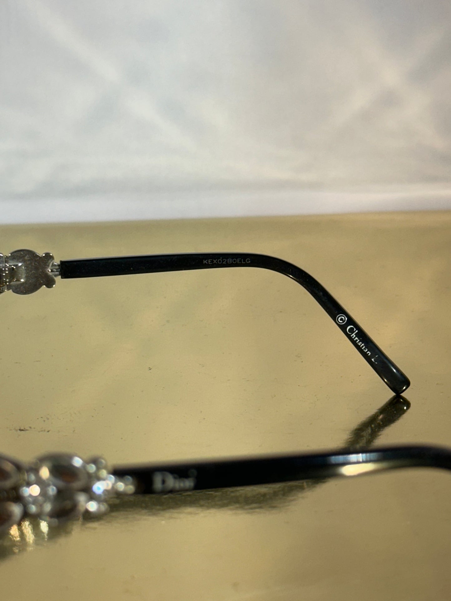 Zonnebril Dior kristallen