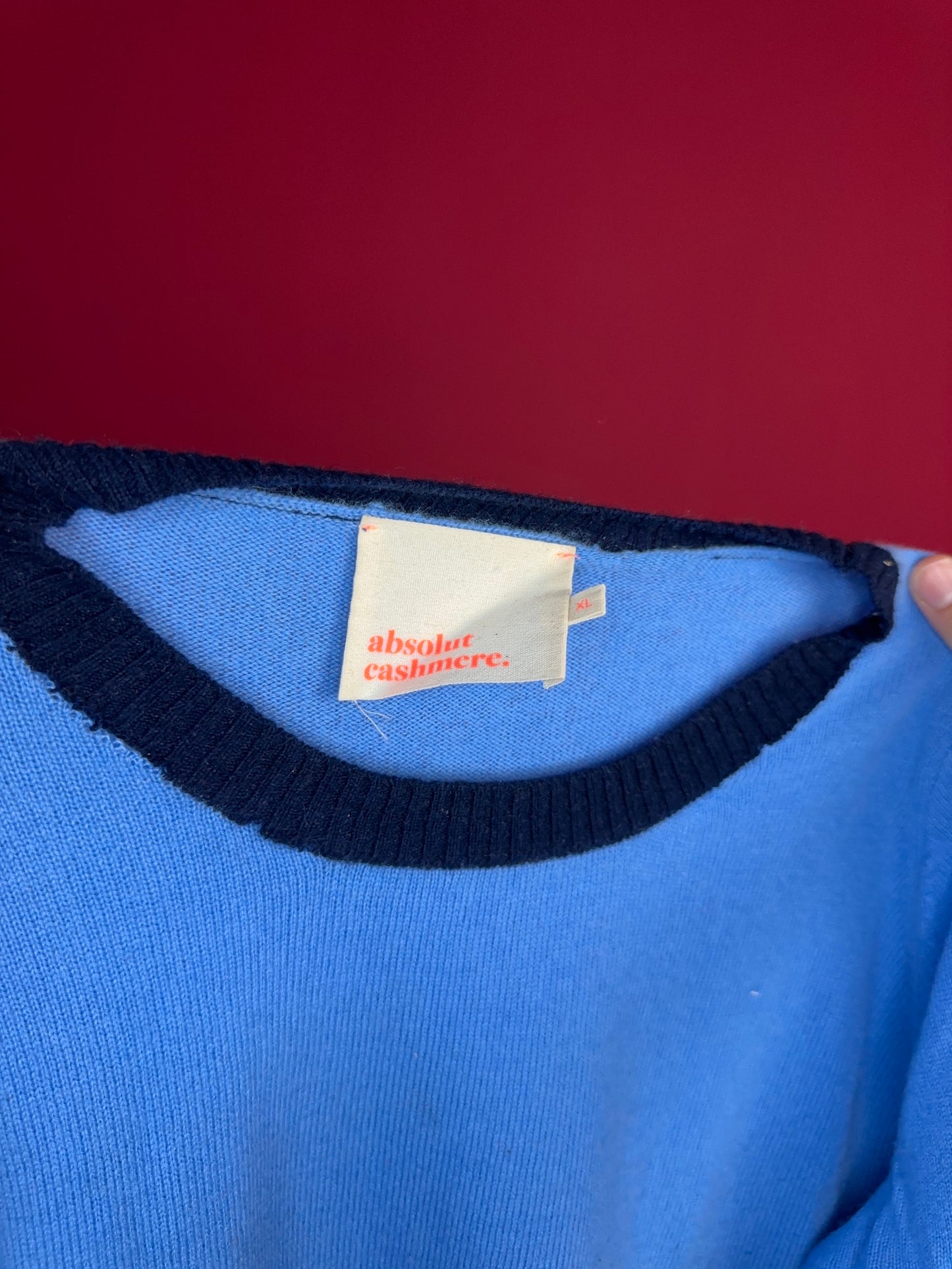 Trui Absolut Cashmere blauw - Maat XL