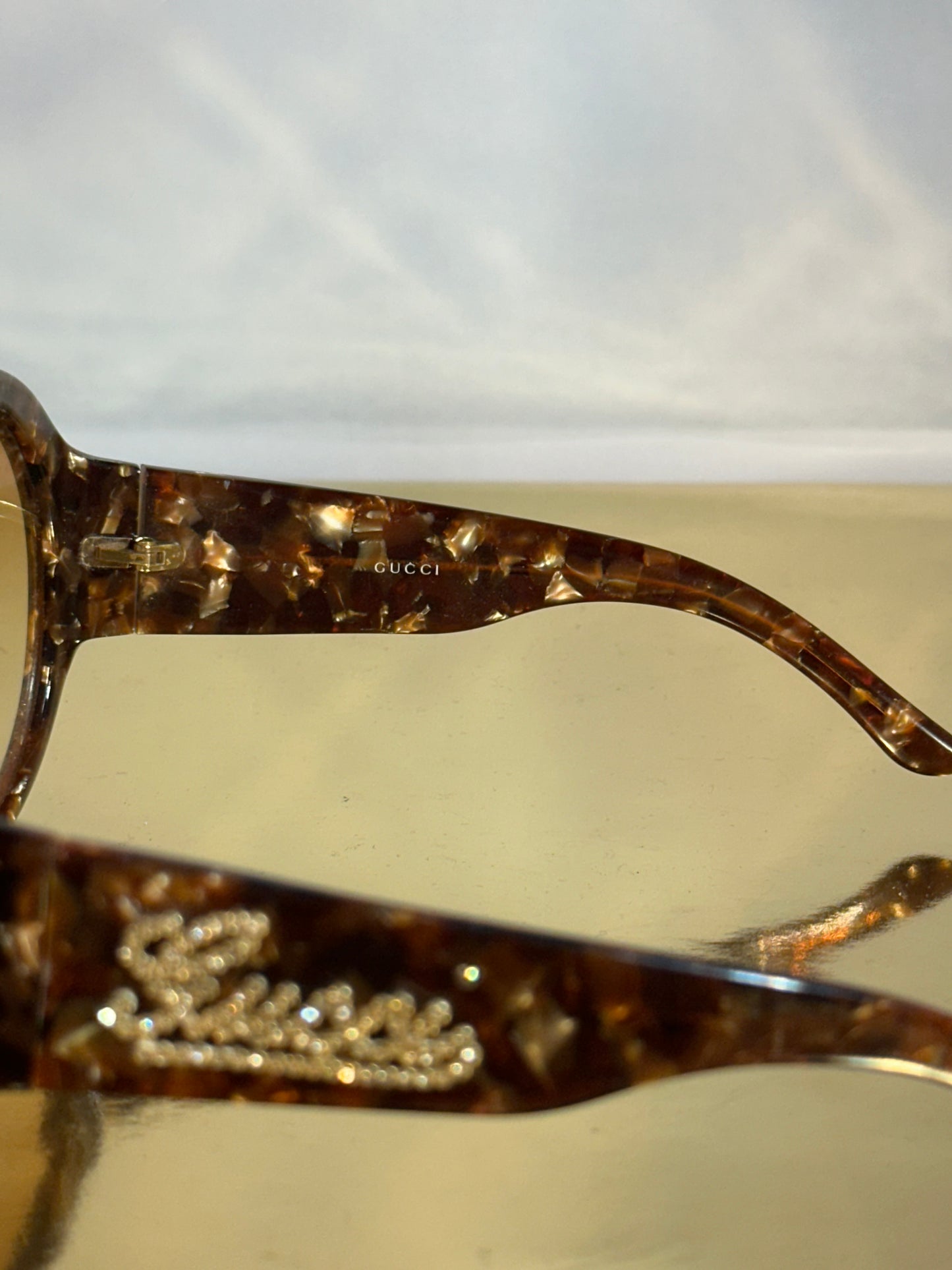 Lunettes de soleil Gucci marron