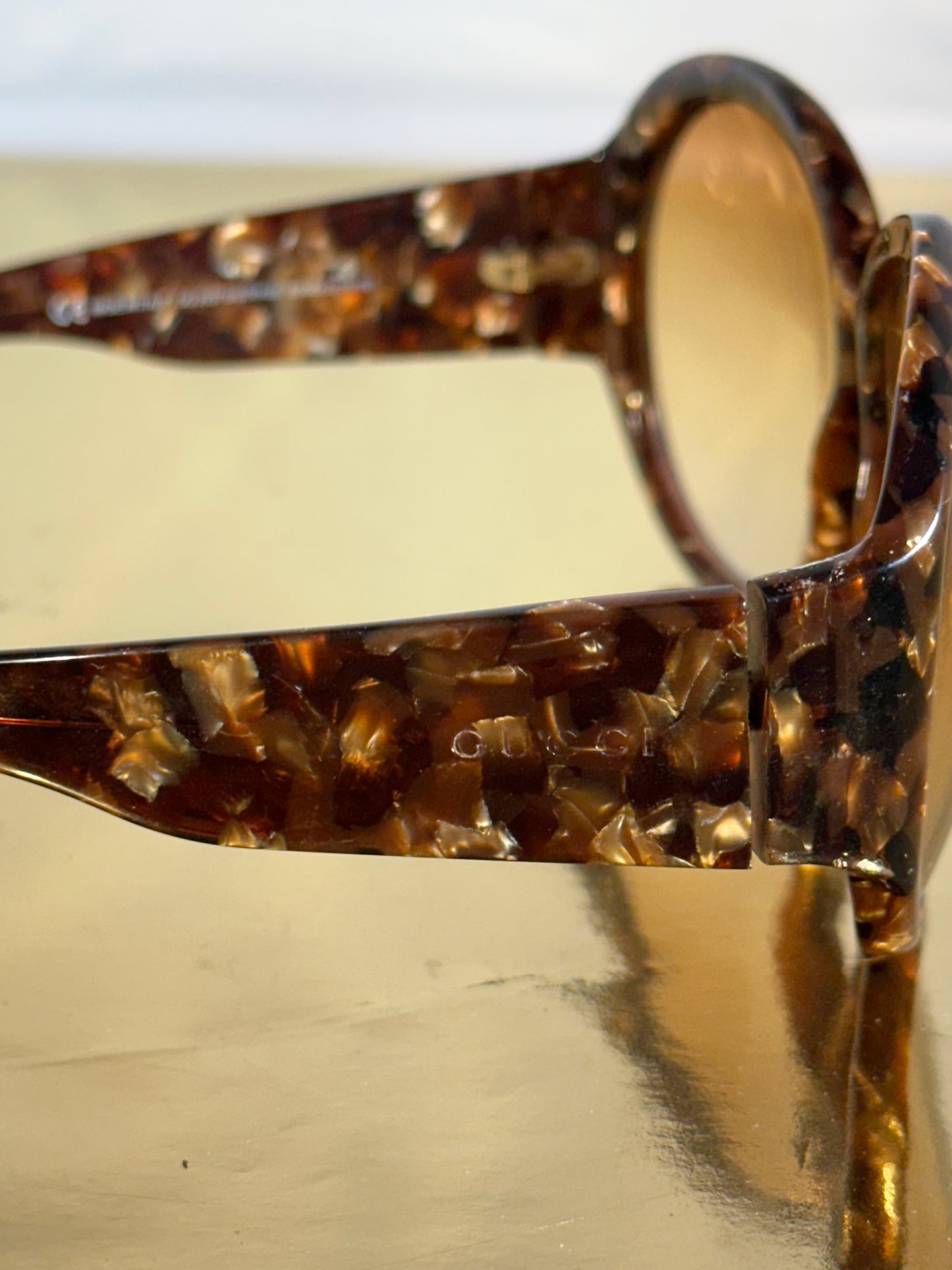 Lunettes de soleil Gucci marron